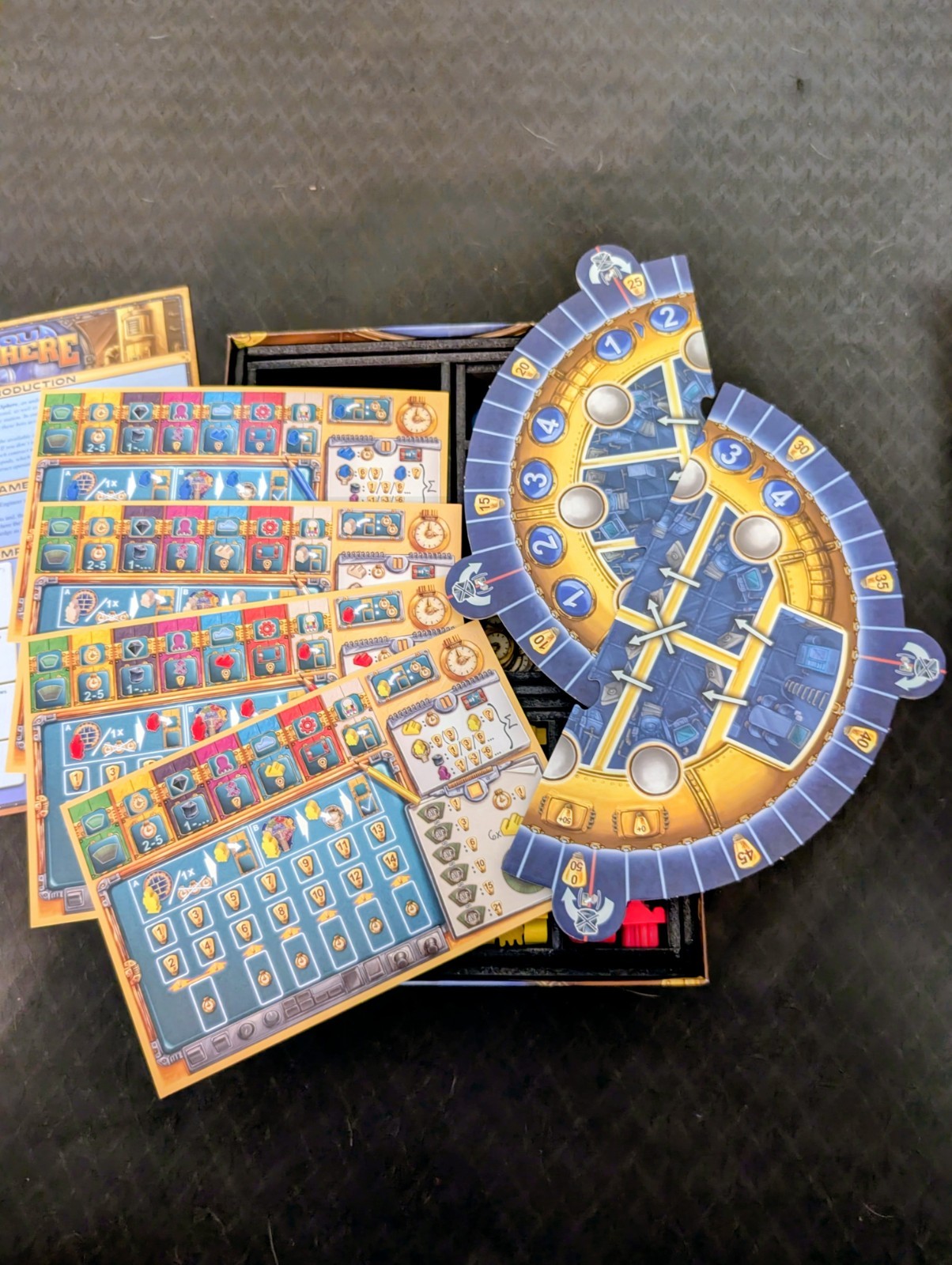 TMG AquaSphere Board Game Complete Open Box Unplayed + Foam Insert – Stefan Feld