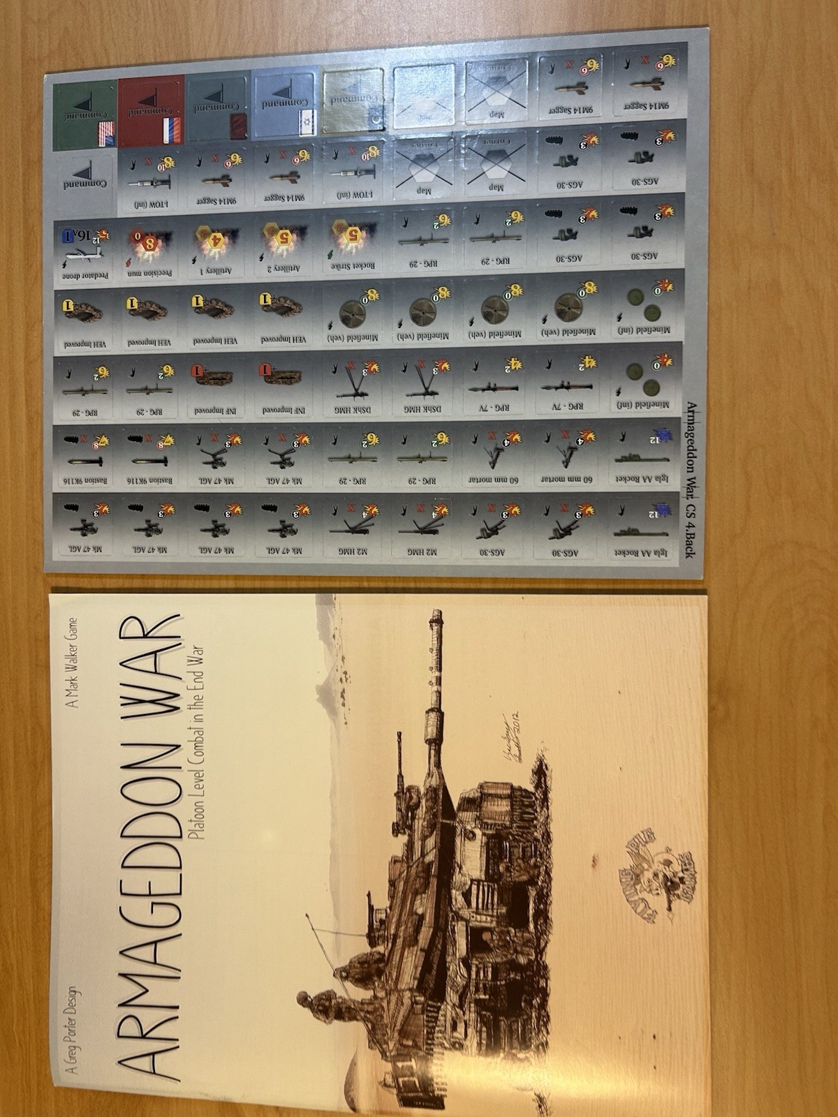 Flying Pig Games Armageddon War: Platoon Level Combat 2024 Reprint Mint Unpunch