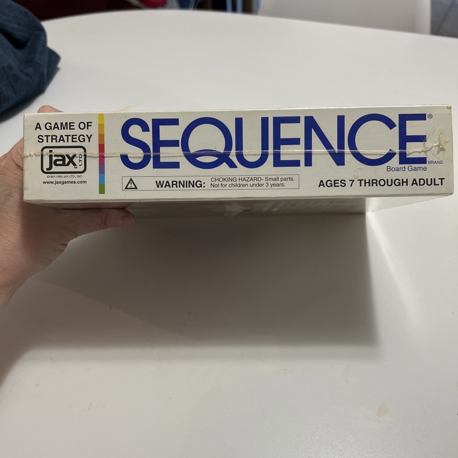 NEW Sequence Board Game By Jax 1995 Sealed 2 to 12 Players Strategy Vintage