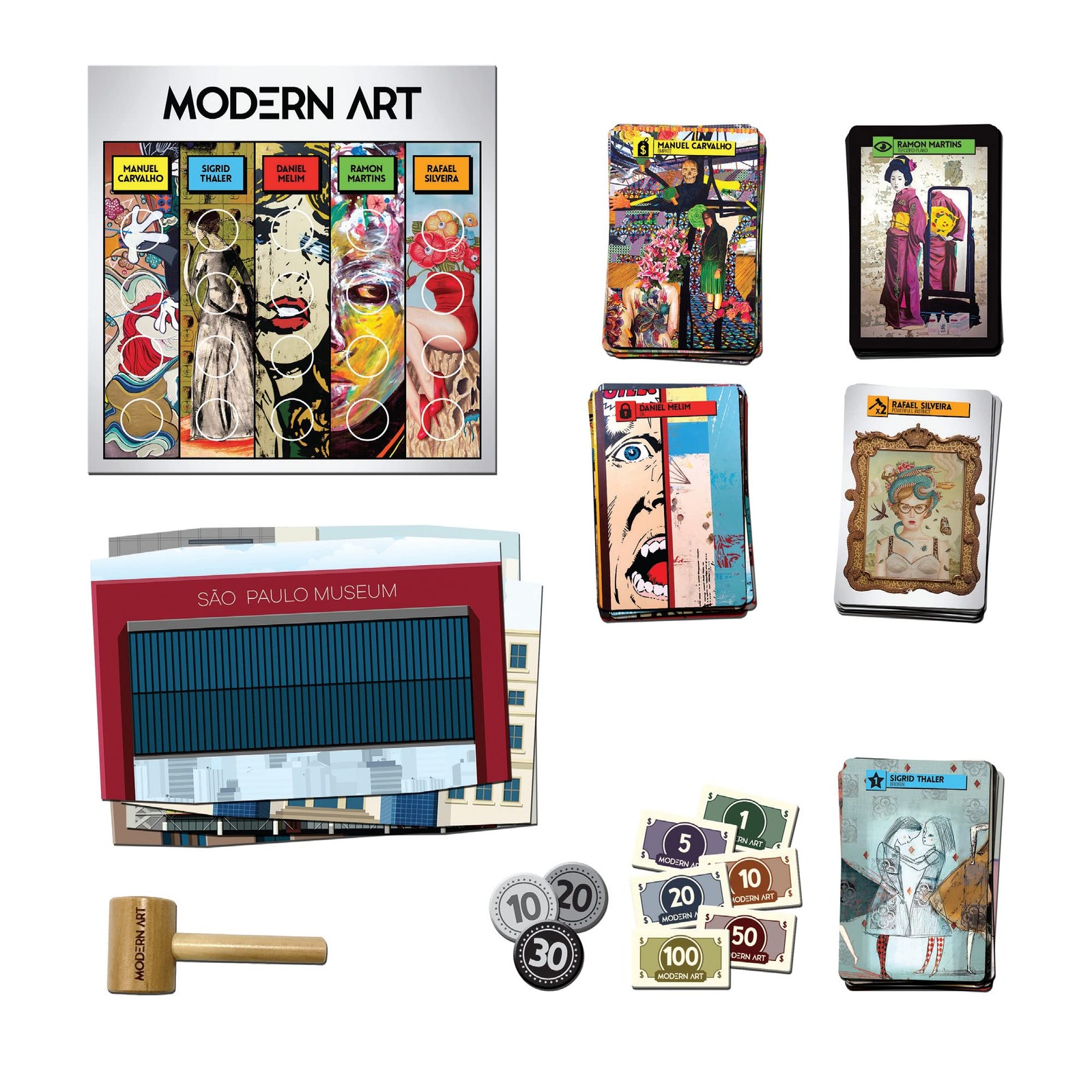 Modern Art Abstract Board Game