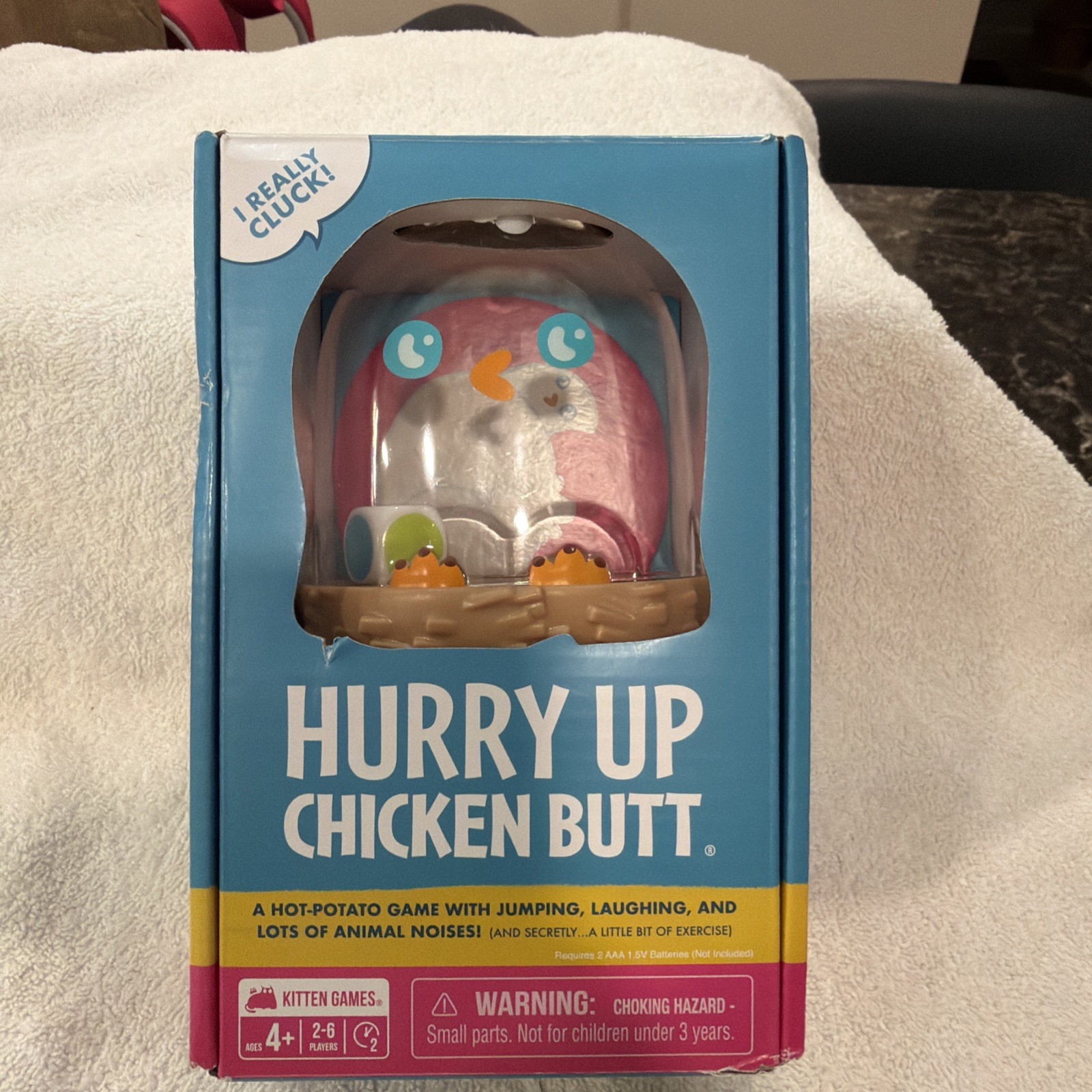 Hurry up Chicken Butt 2-6 Players – Ages 4+ – 2 Minutes to Play – Hot Potato Sty