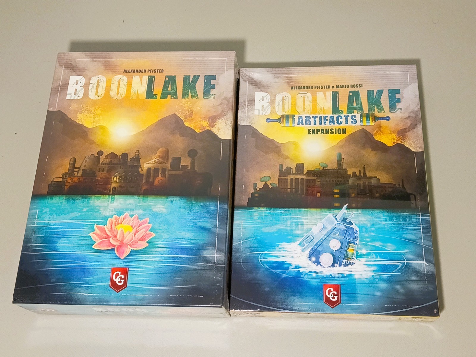 Boonlake board game + Artifacts expansion, Capstone Games, Alexander Pfister,NEW