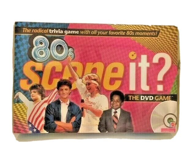 New 80’s Scene It Board Game DVD Trivia Mattel Factory Sealed 1980’s