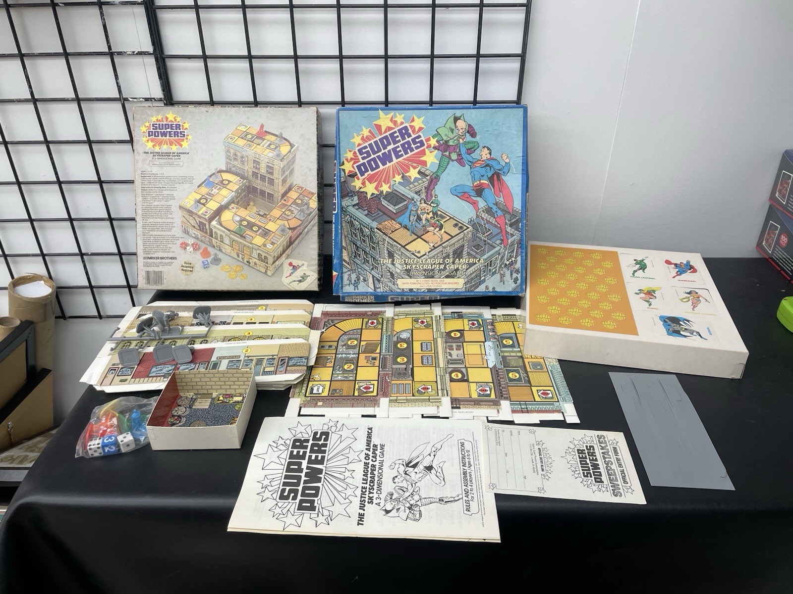 Parker Brothers 1984 Super Powers Justice League 3D Game DC Comics Complete
