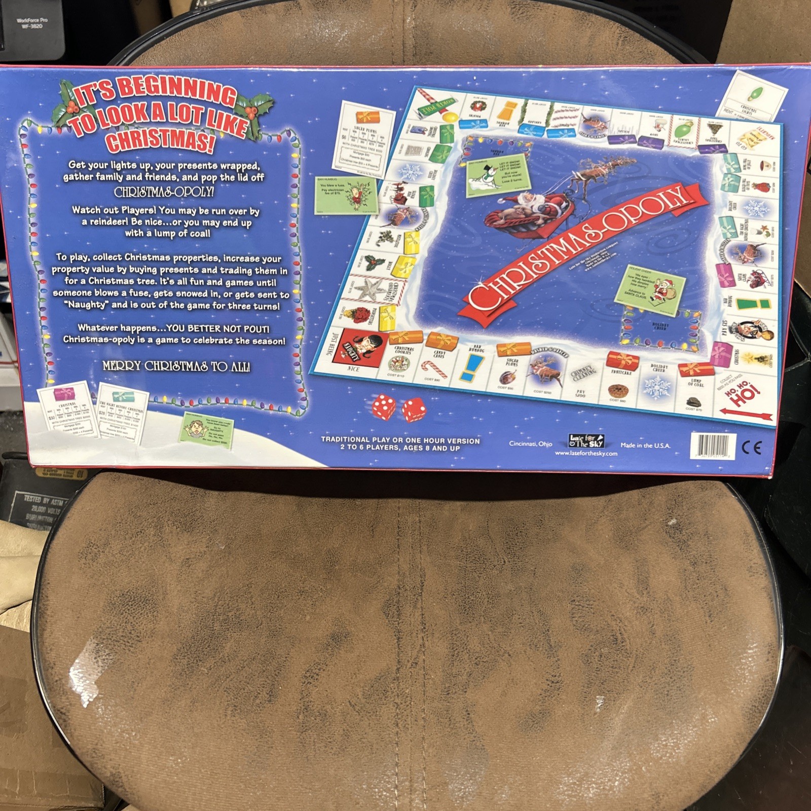 CHRISTMAS OPOLY “A GAME TO CELEBRATE THE SEASON” BRAND NEW, Late For The Sky.