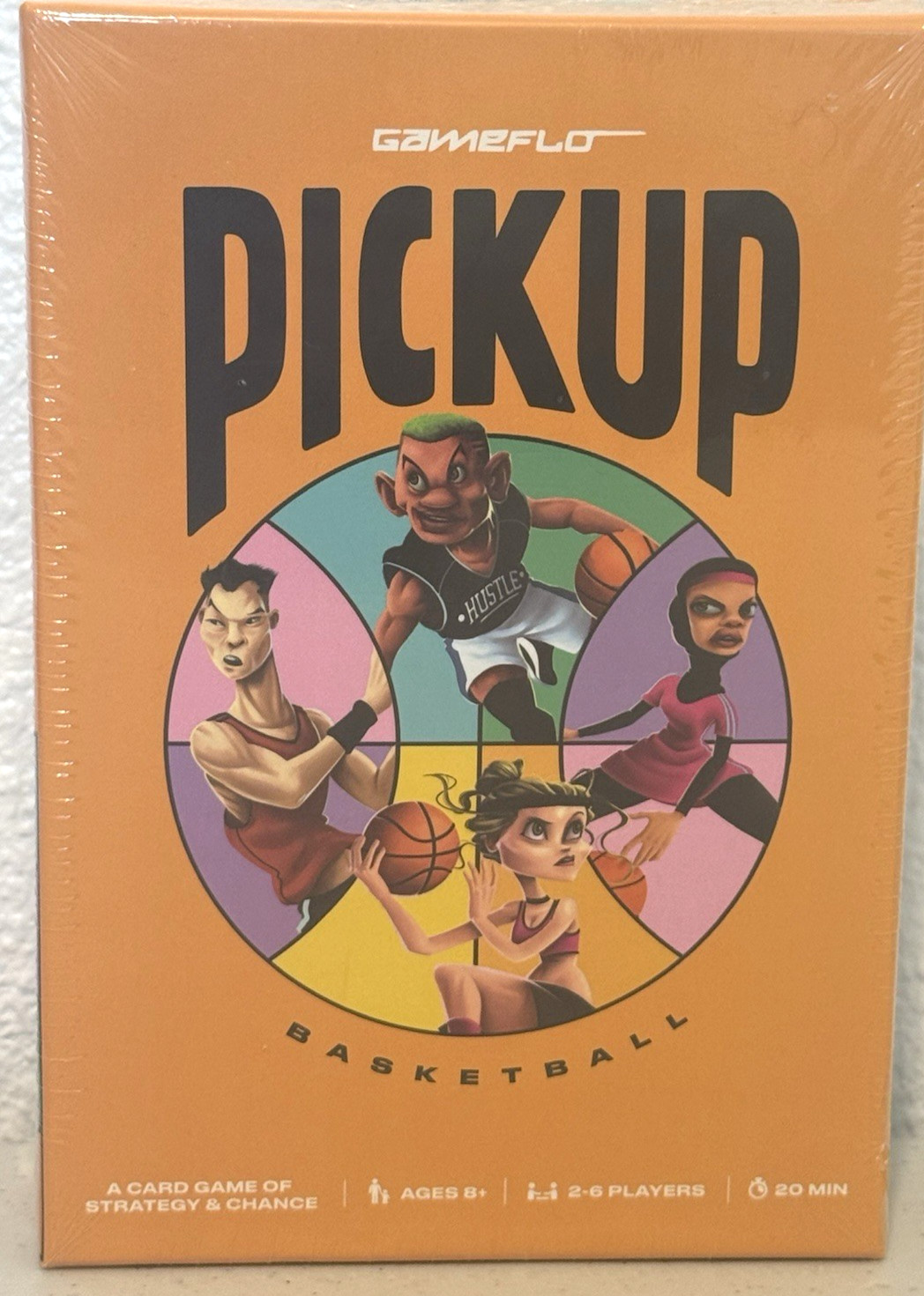 Gameflo Pickup Basketball Card Game Of Strategy 2-6 Players Ages 8+ New Sealed