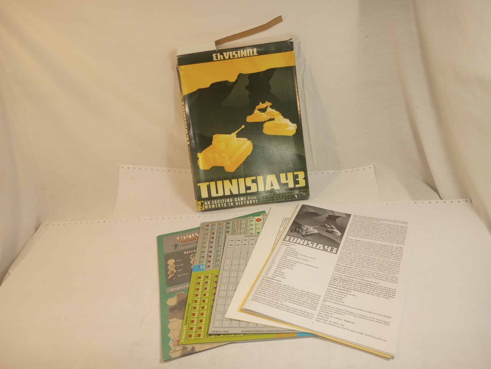 Tunisia 43 Moments in History Game Complete Unpunched