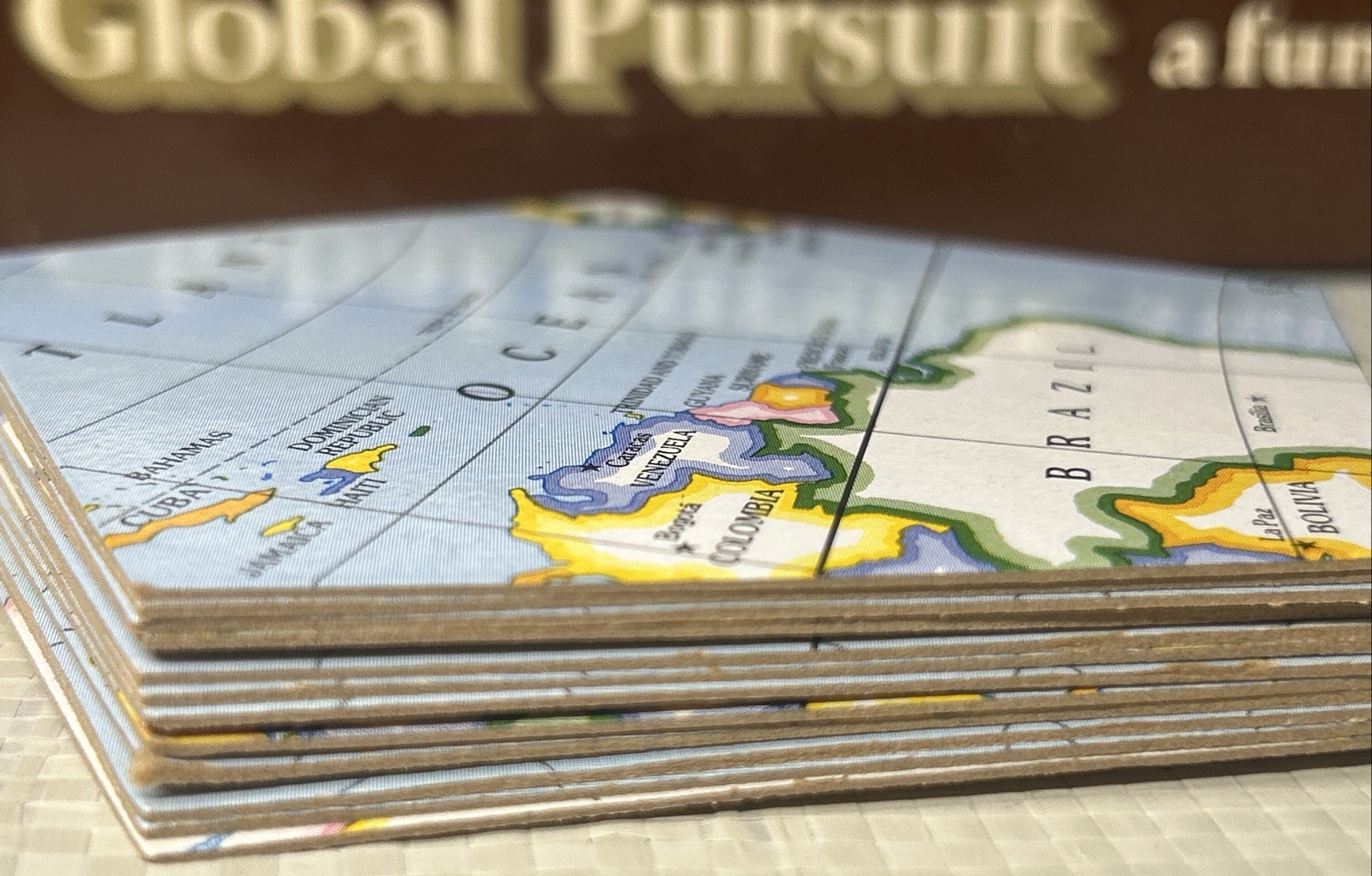 National Geographic Global Pursuit Orange Map Cards People & Places Set 1987
