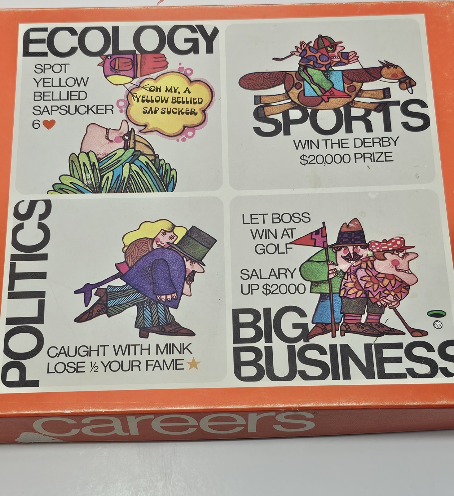 Vintage 1971 Careers Board Game Parker Brothers 100% Complete 1970s Retro Toy