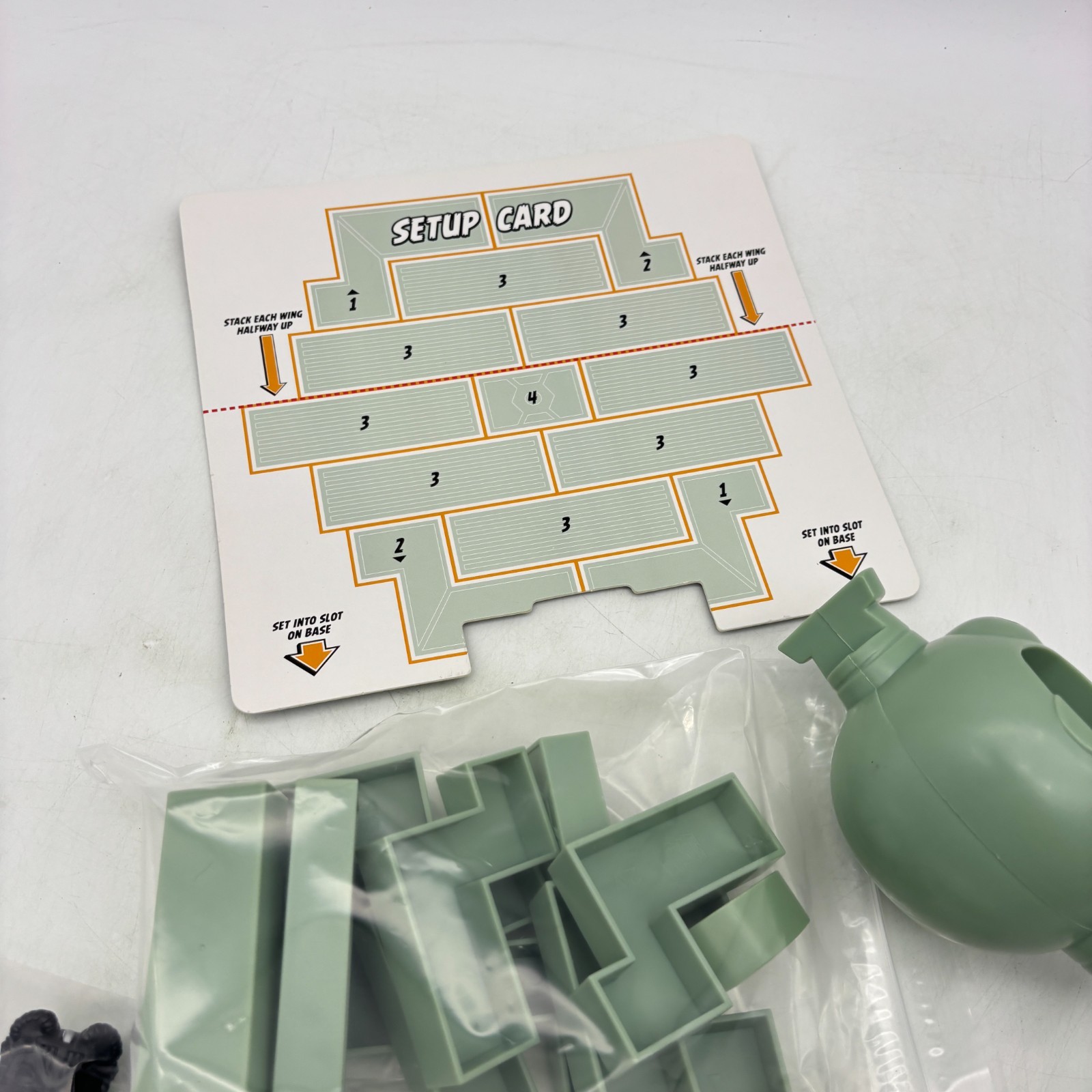 Angry Birds Star Wars Jenga Tie Fighter Game INCOMPLETE Hasbro Gaming 2013