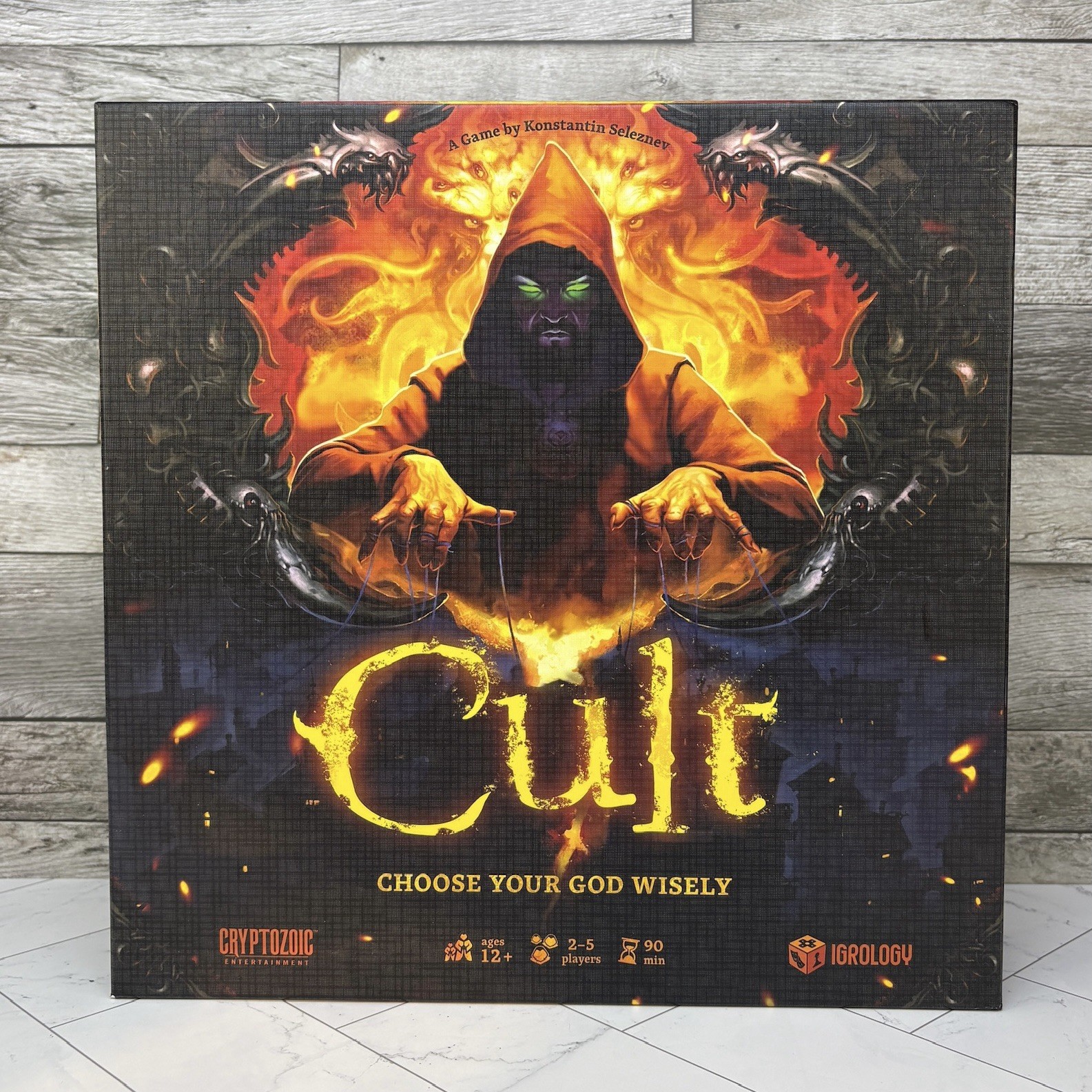 Cryptozoic Boardgame Cult – Choose Your God Wisely Box