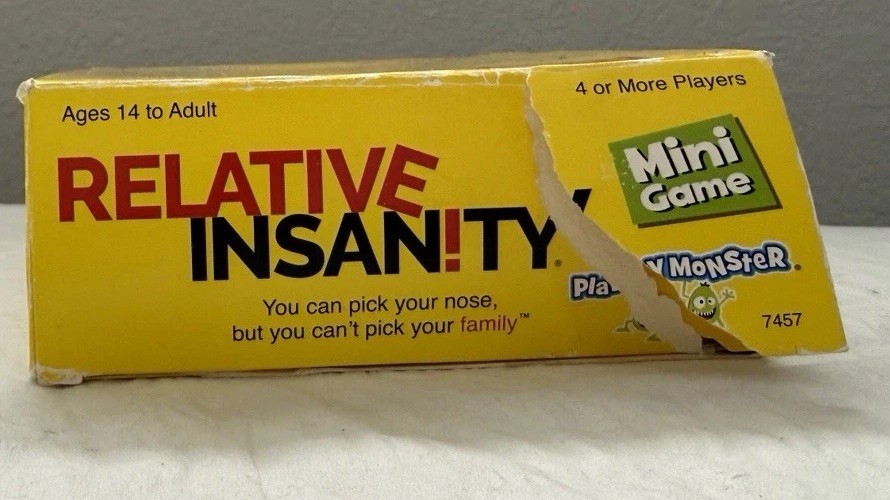 Relative Insanity Hilarious Party Game By: Jeff Foxworthy Ages 14+ Mini Game