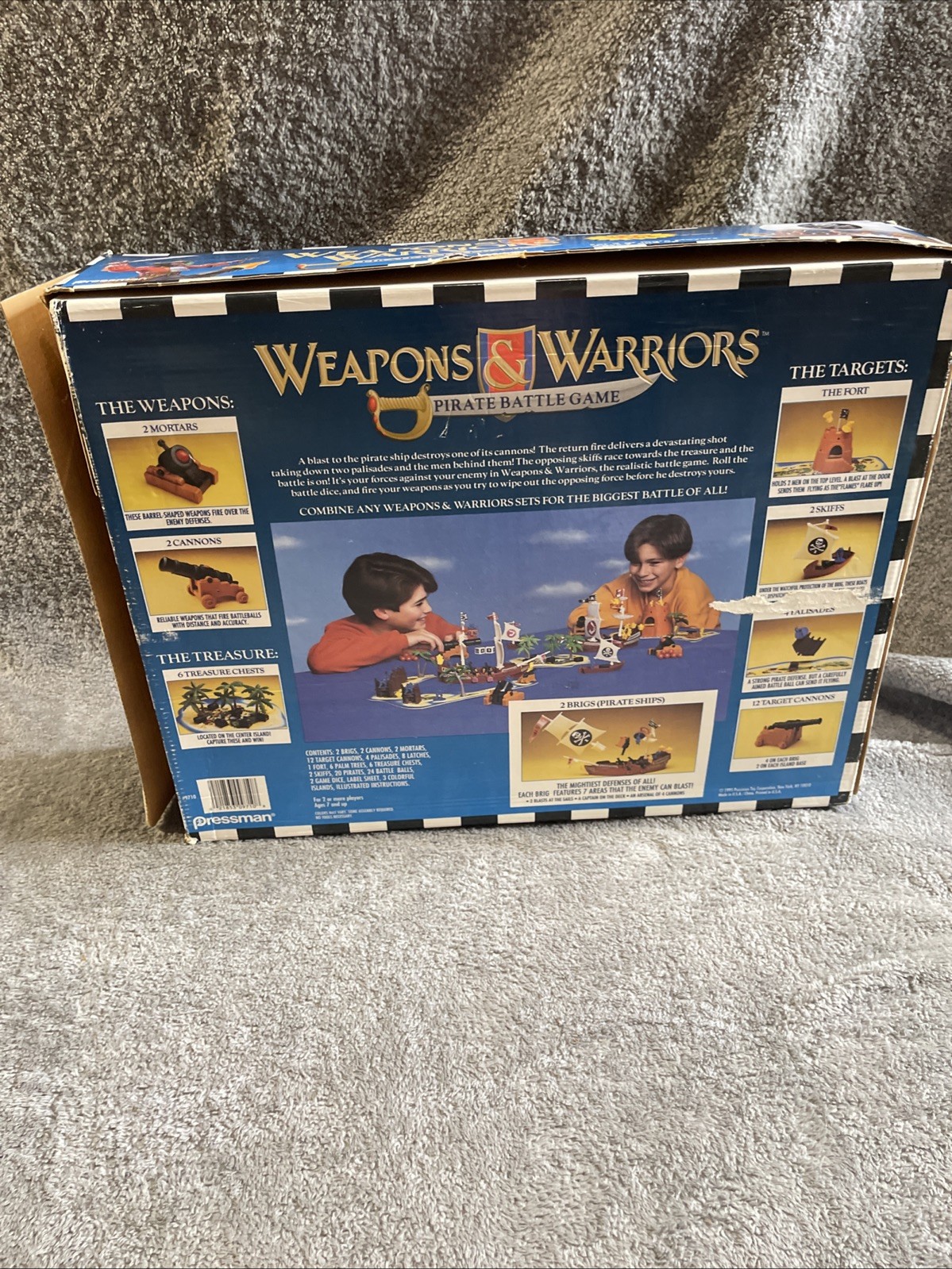 1995 Pressman Weapons and Warriors Pirate Battle Game, Near Complete