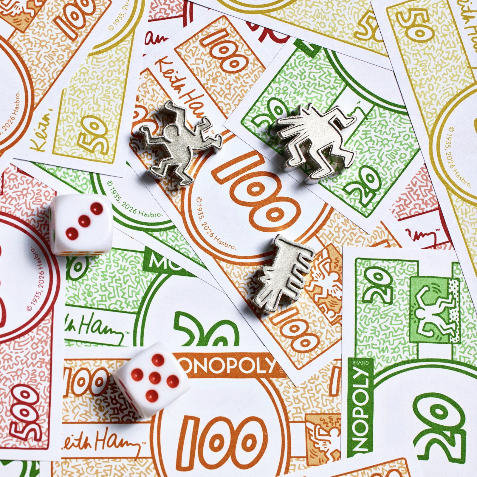 WS Game Company Keith Haring Monopoly Pop Shop 40th Anniversary Edition Game