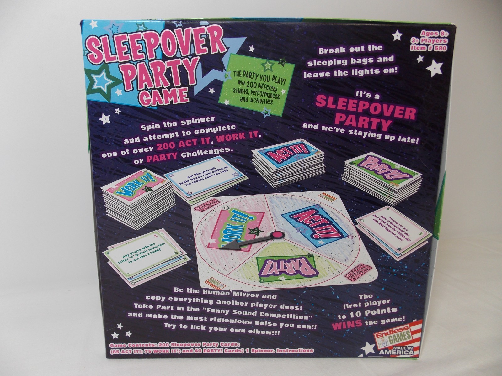 Endless Games The Sleepover Party Game for 3 or More Players With 200 Challenges