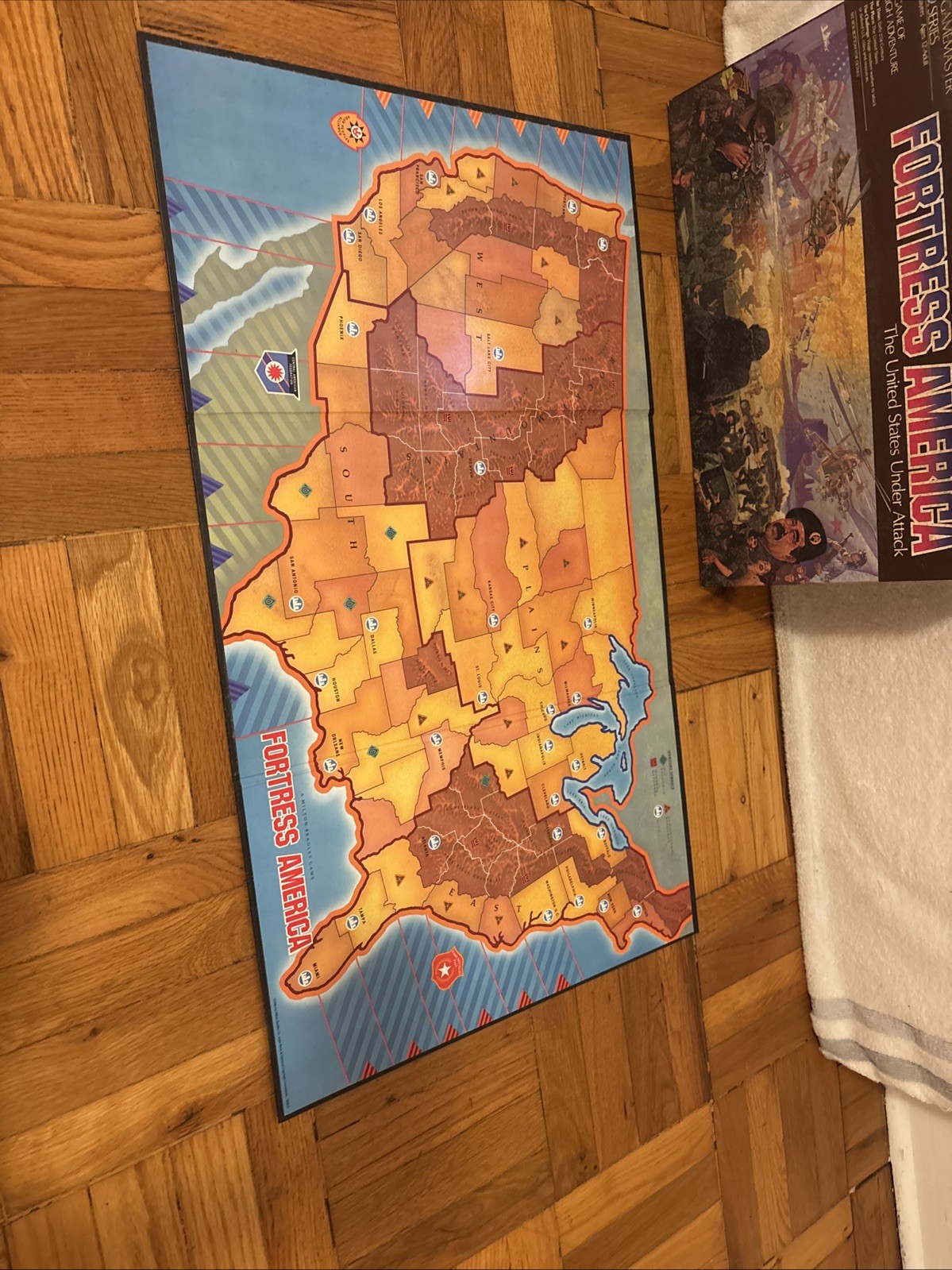 Vintage 1986 Fortress America Game Board Game Milton Bradley Complete GAMEMASTER