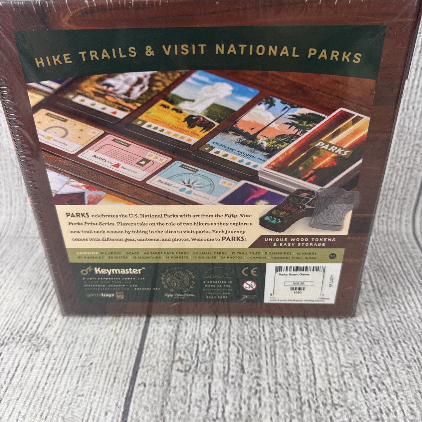 Keymaster Games 59 National Parks Board Game New Sealed KYM0501 First Edition