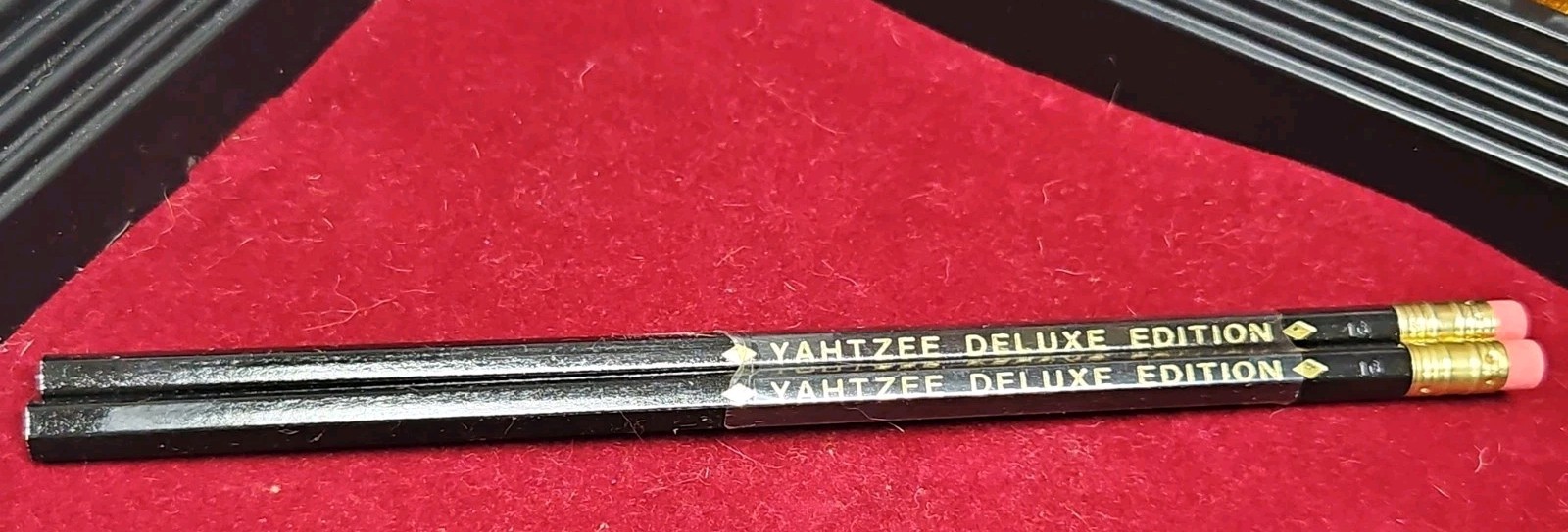 Yahtzee Deluxe Edition Gold Dice Vintage 1997 Game Shake, New Pencils Complete