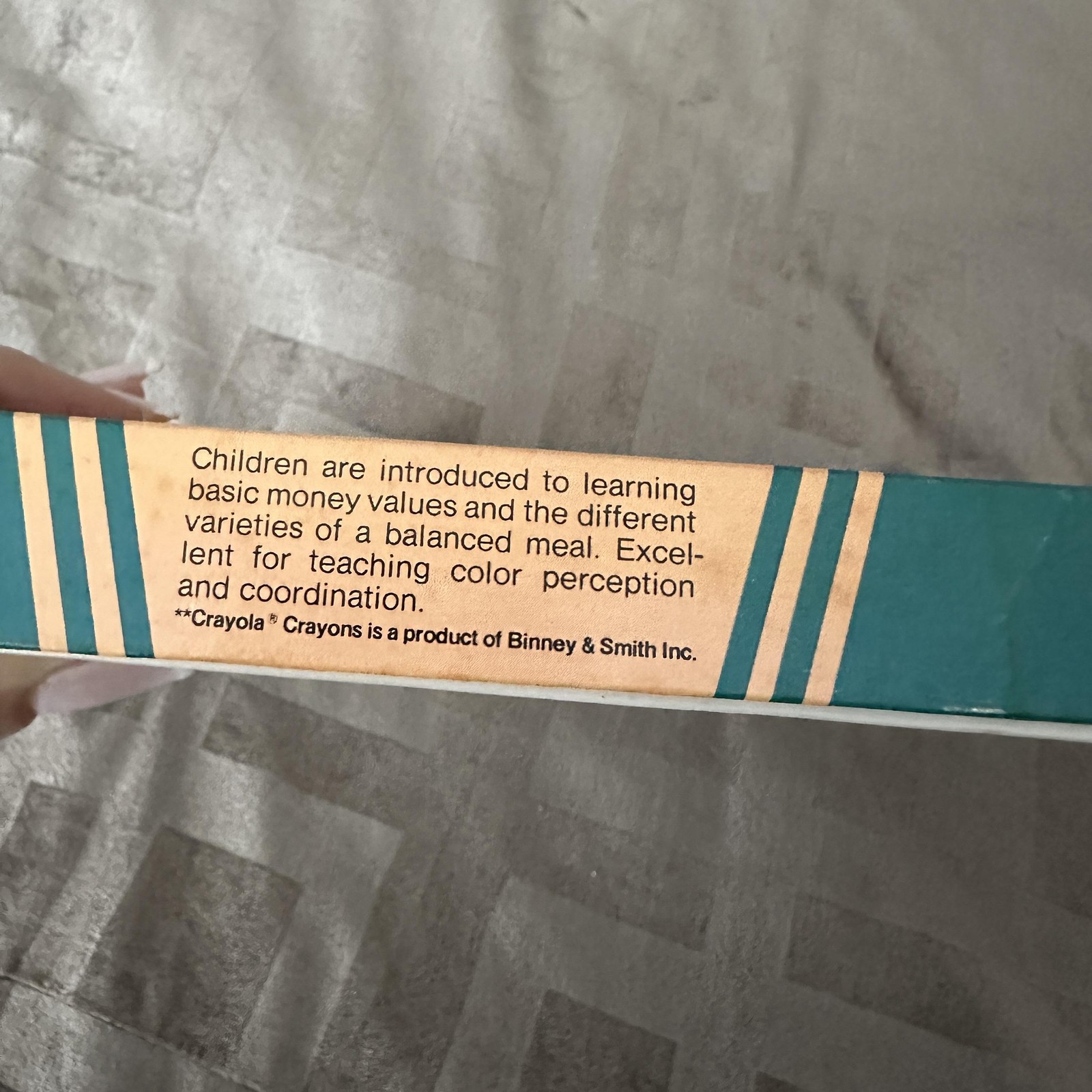 Vintage 1975 Crayola Crayon Meal Ticket Edu-Cards Kids Board Game Ages 5-10