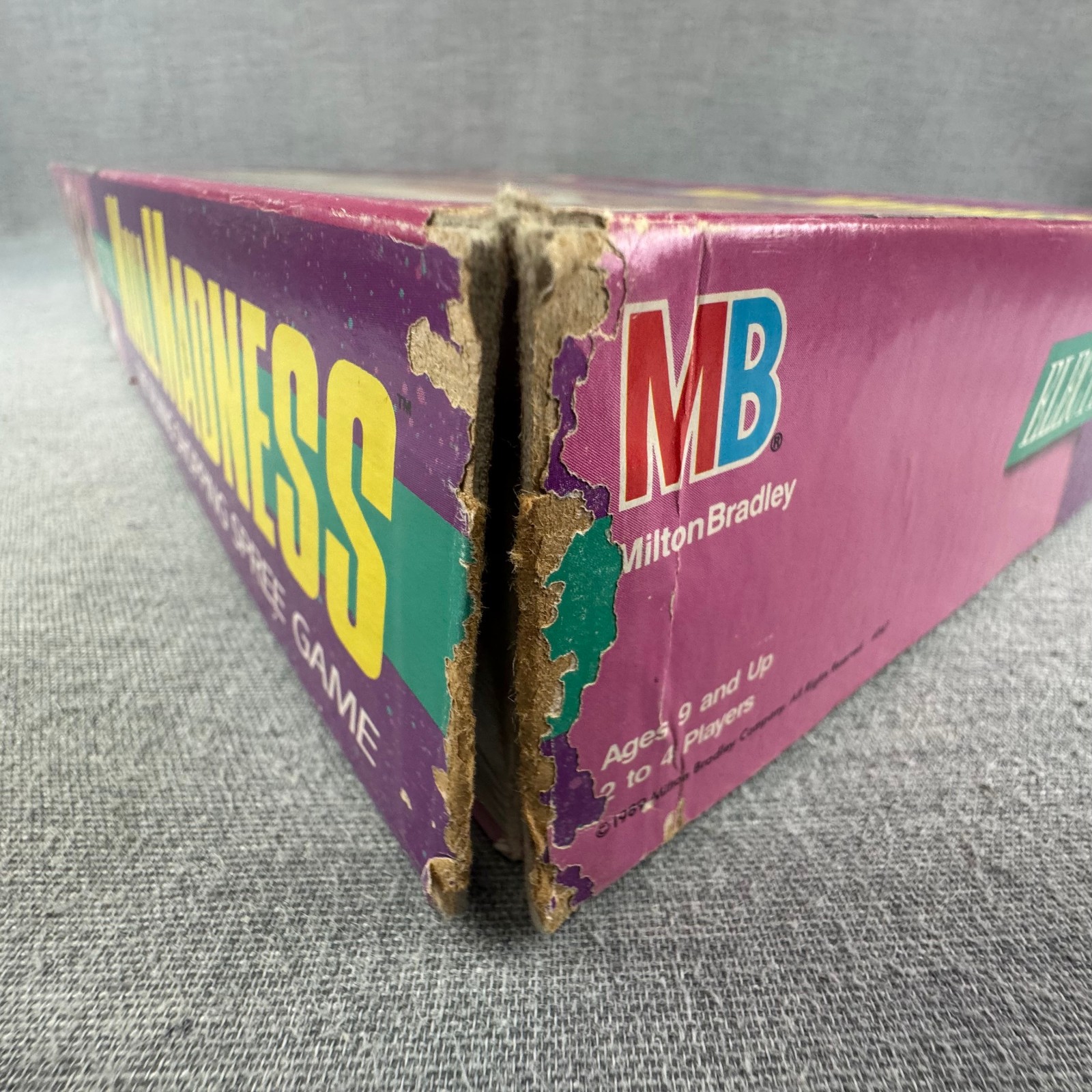 Vintage 1989 Electronic Mall Madness Board Game Milton Bradley Works Incomplete