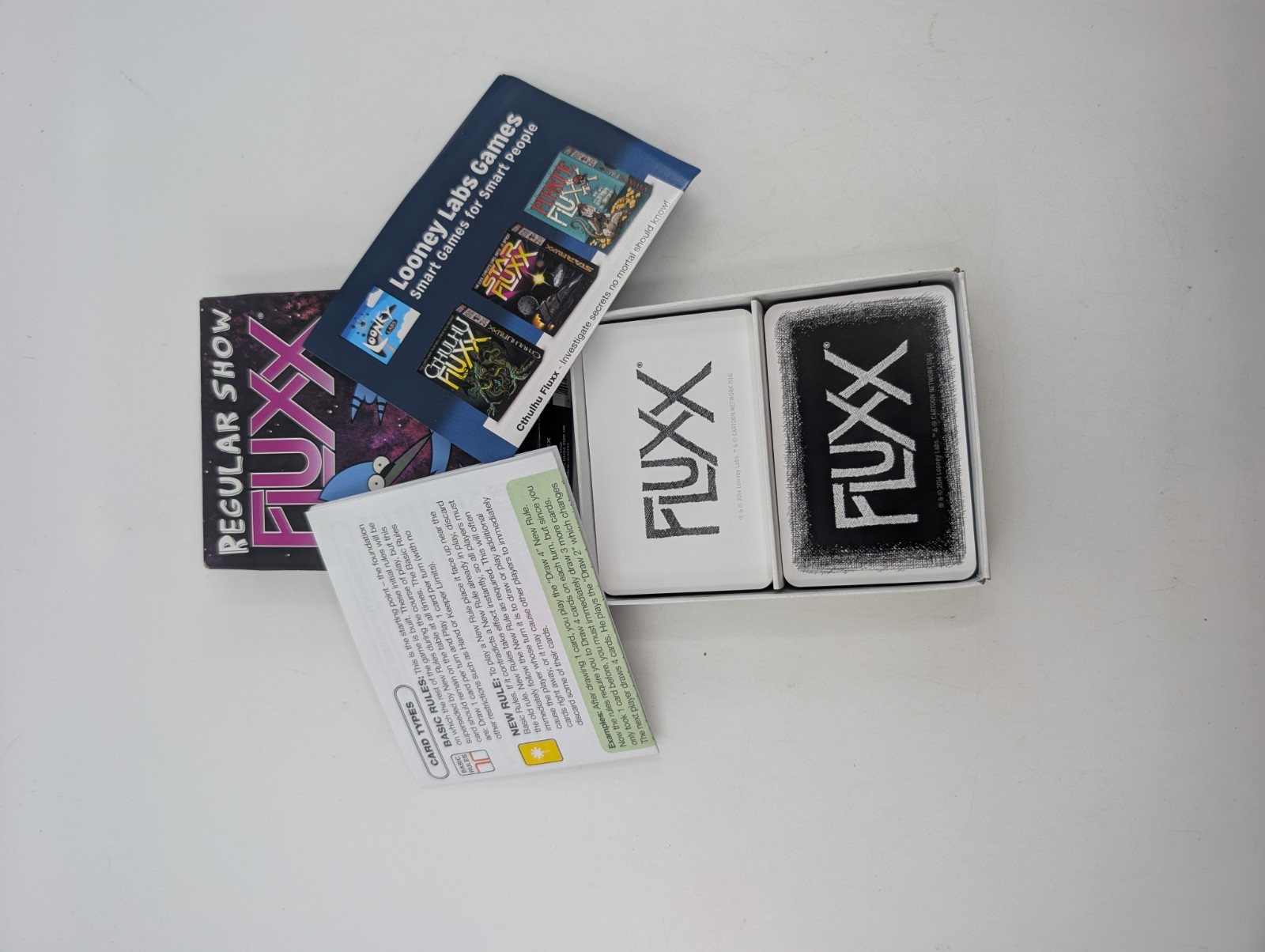 Regular Show Fluxx Card Game Cartoon Network Looney Labs Complete w/ Box