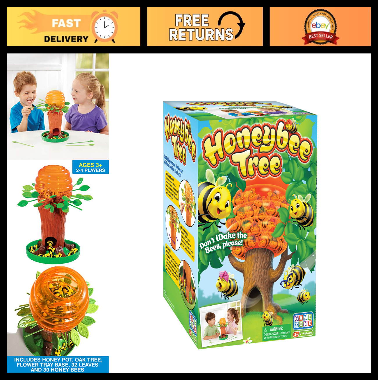 Honey Bee Tree Game – Fun Tabletop Game for Kids & Families, Award-Winning Activ