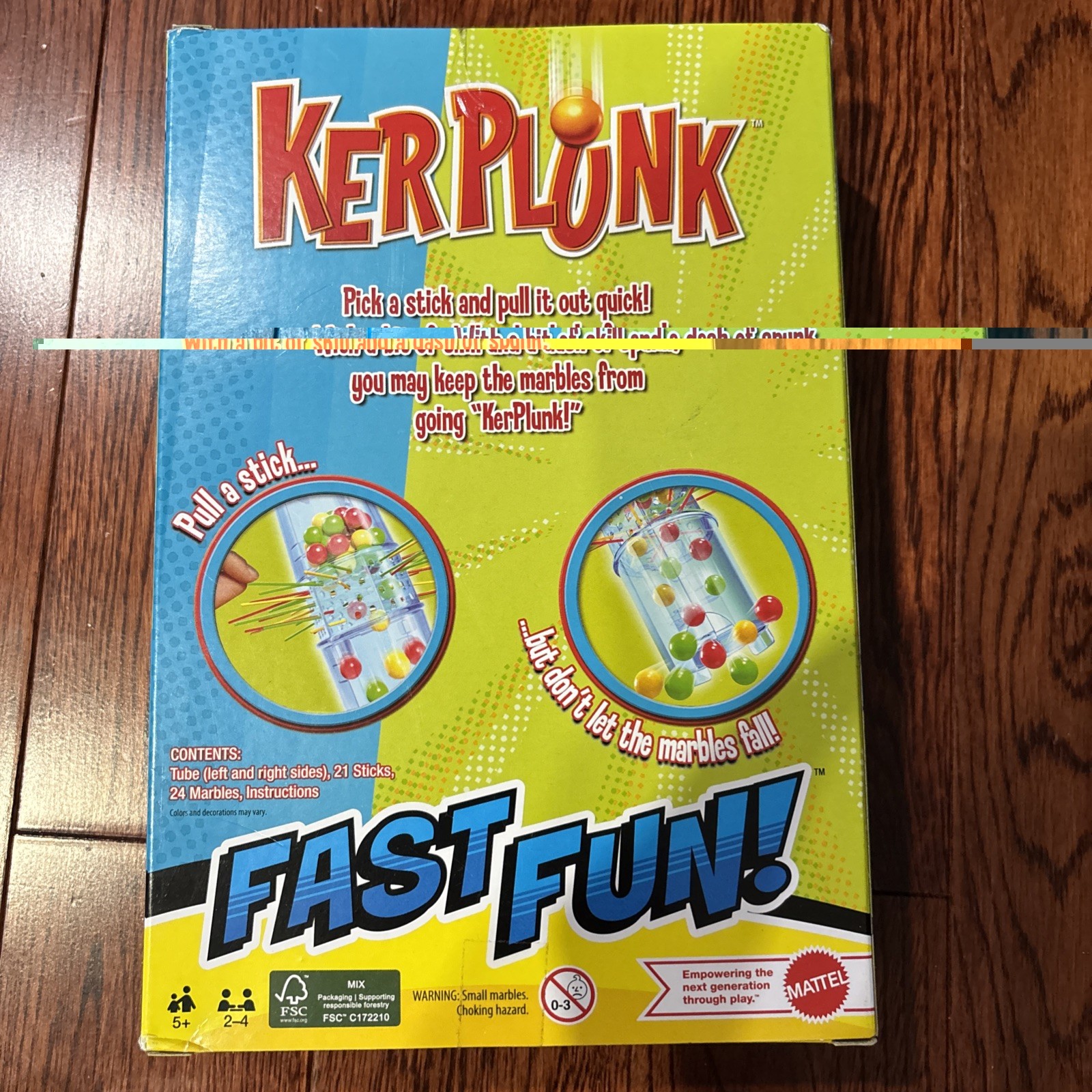 Mattel KerPlunk Kids Game, Easy-to-Learn Family Game for 2 to 4 Players NEW