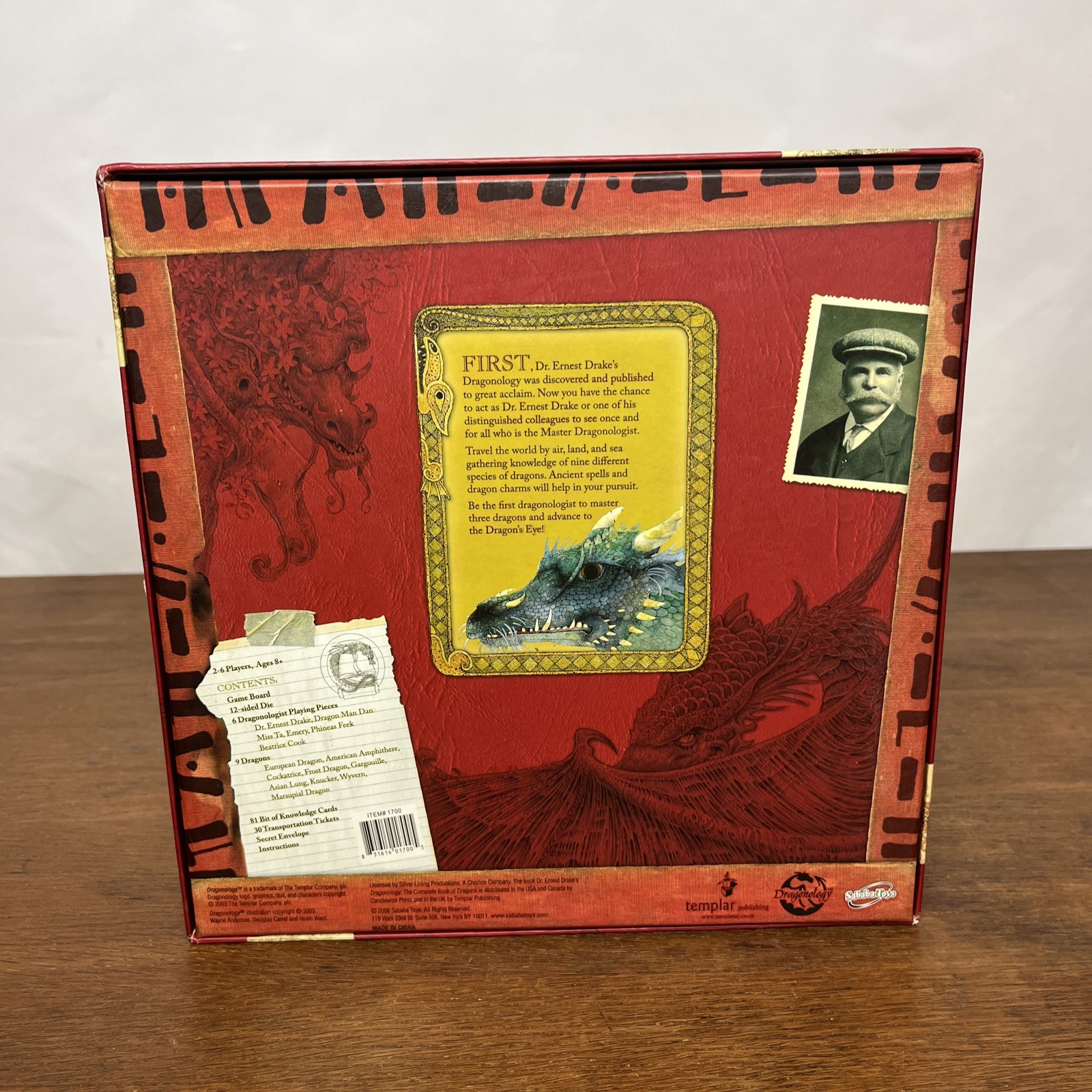 Dragonology The Game Board Game by Sababa Toys Based on Book Series 2006