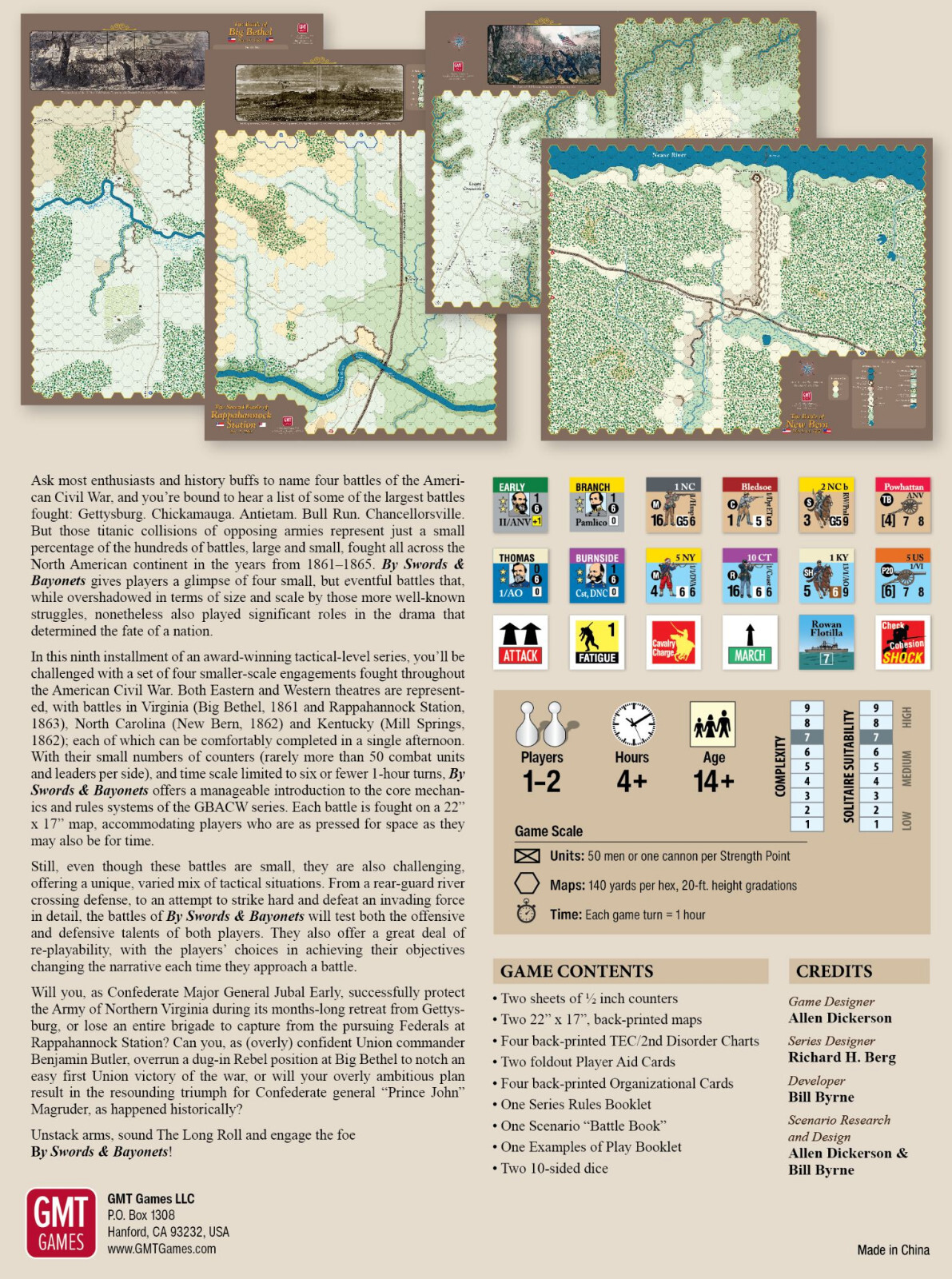 GMT Games: By Swords and Bayonets New In Shrink Wrap Fast Shipping