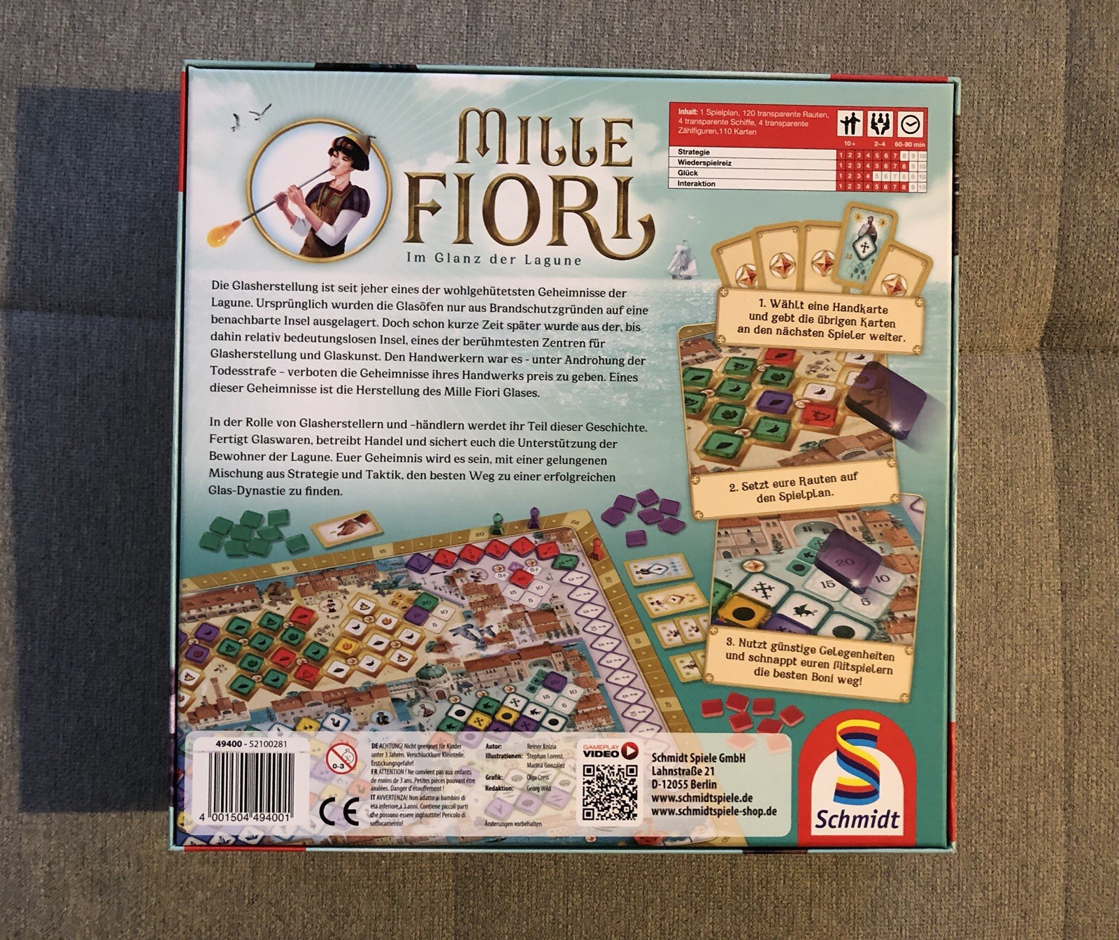 Mille Fiori – board game – Schmidt games – Reiner Knizia