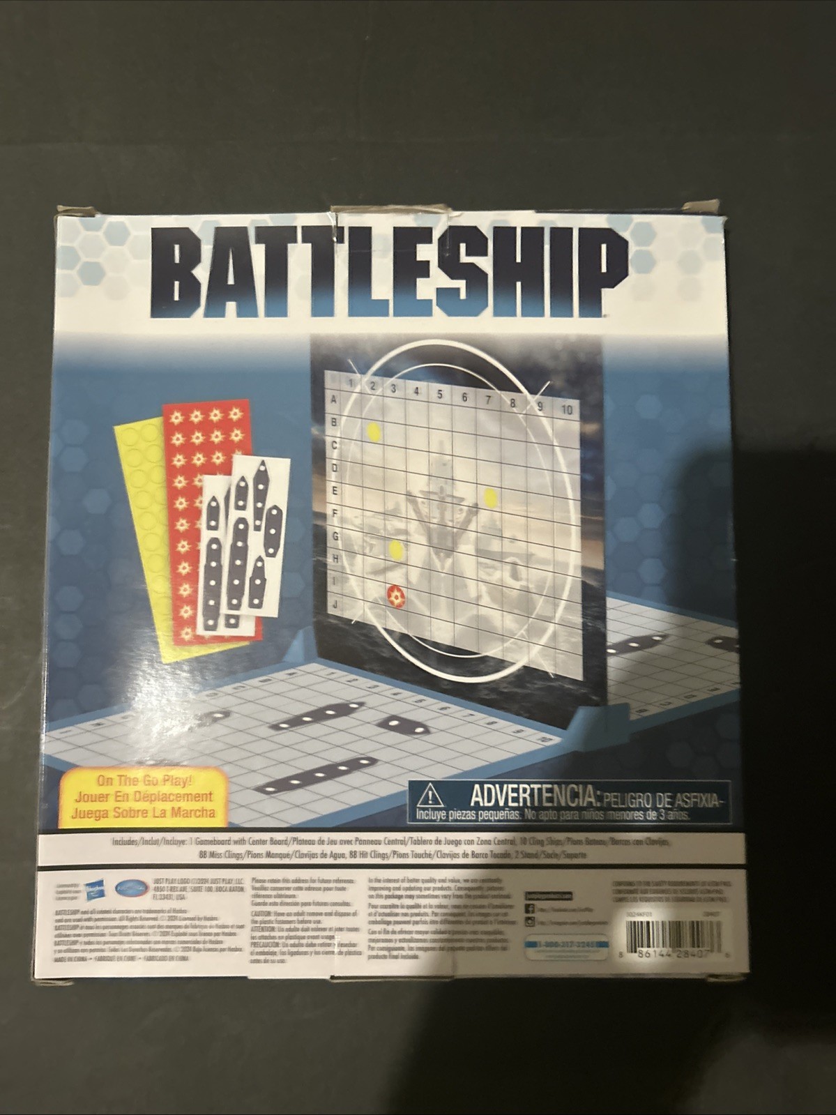 Cardboard “To Go” Battleship board Game Puzzle To Play