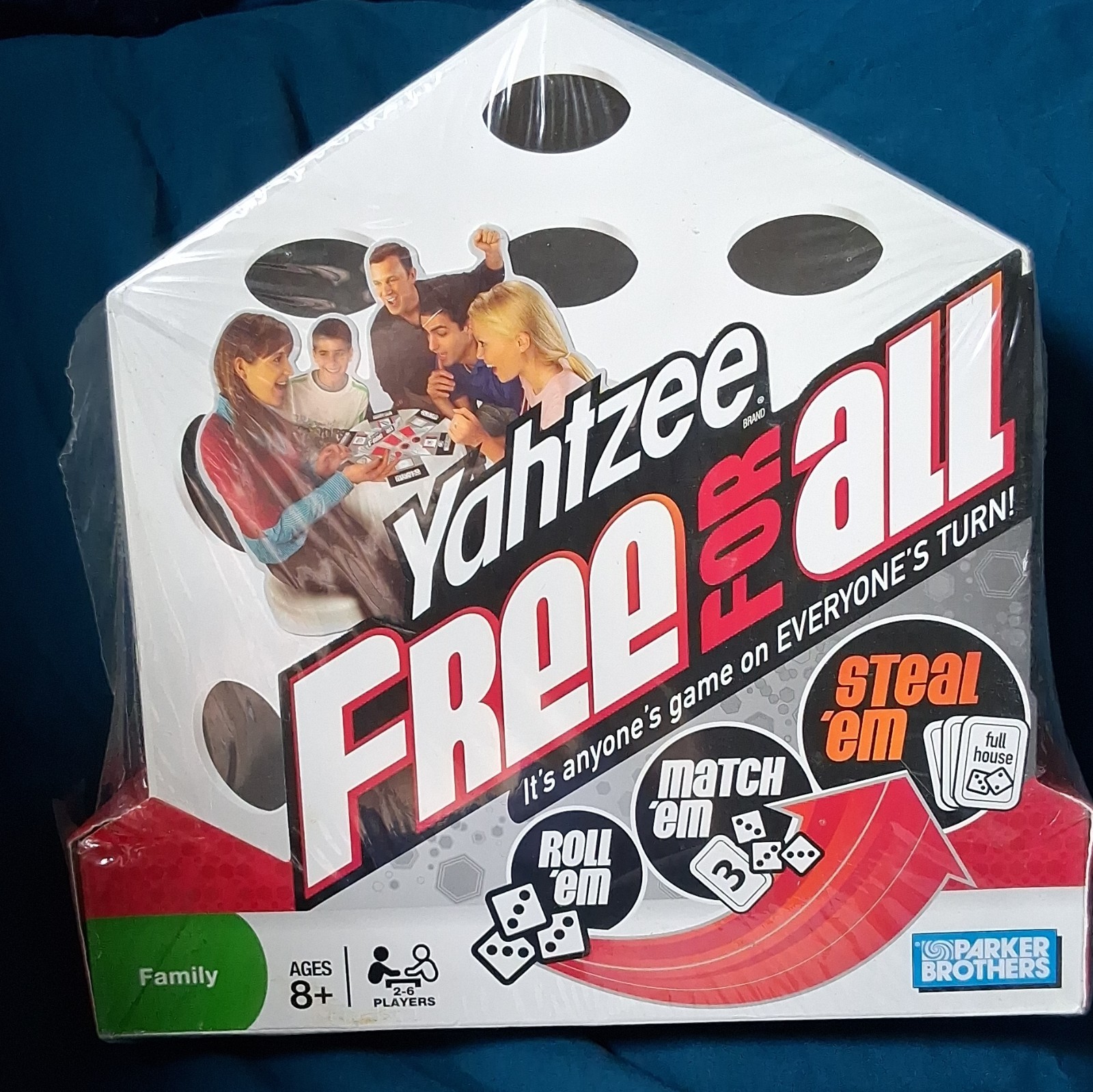 Parker Brothers Yahtzee Free for All Dice Game 2-6 Players 8+ 2008