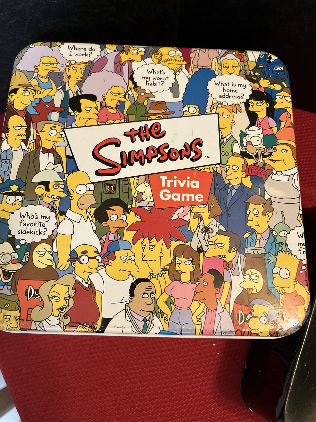 2000 The Simpsons Trivia Game in Collector Tin Complete