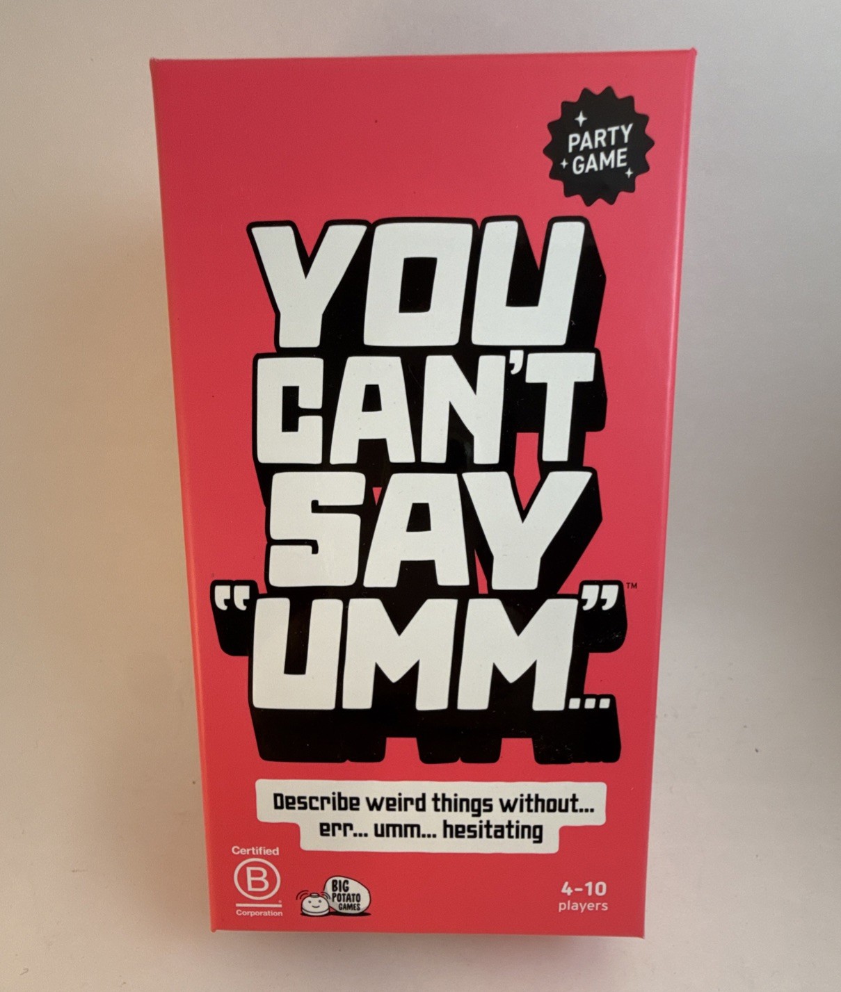 Big Potato Games – You Can’t Say “Umm” Board Game Sealed New 4-10 Players