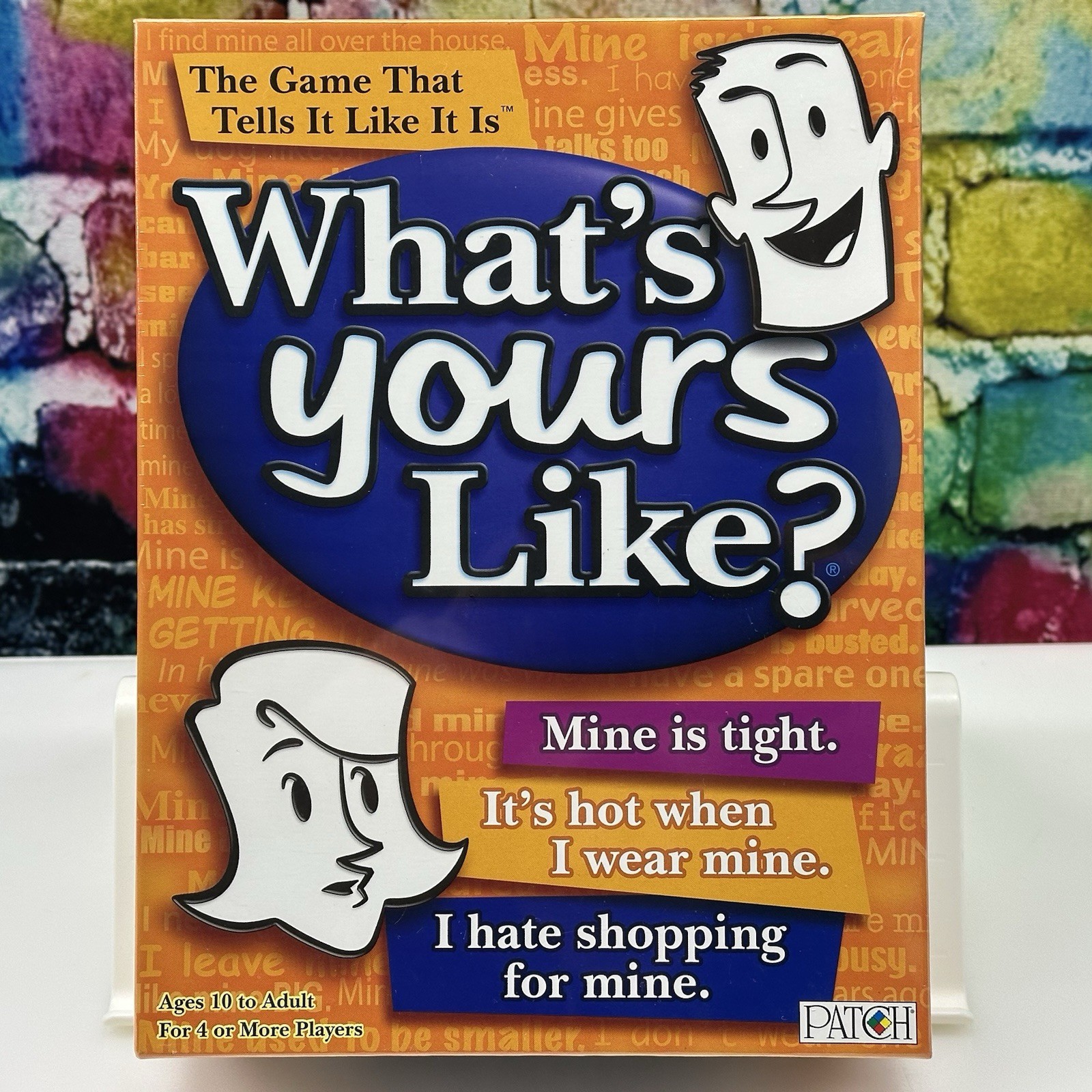 What’s Yours Like? PATCH 2007 Fun Laughs Family Party Game Ages 10+ Sealed NEW!