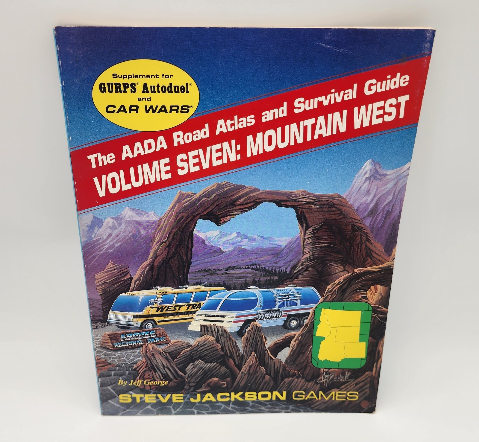 AADA Atlas & Survival Guide Vol 7: Mountain West – Car Wars Steve Jackson Games