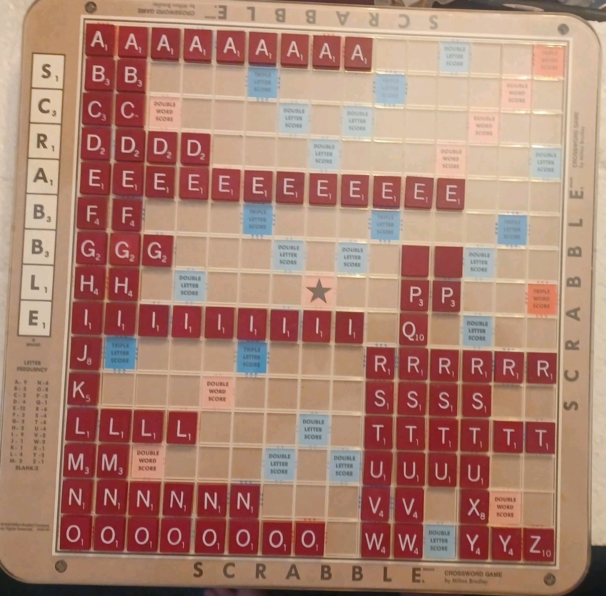 Scrabble Deluxe Edition Rotating Board 1989 Complete Read Description