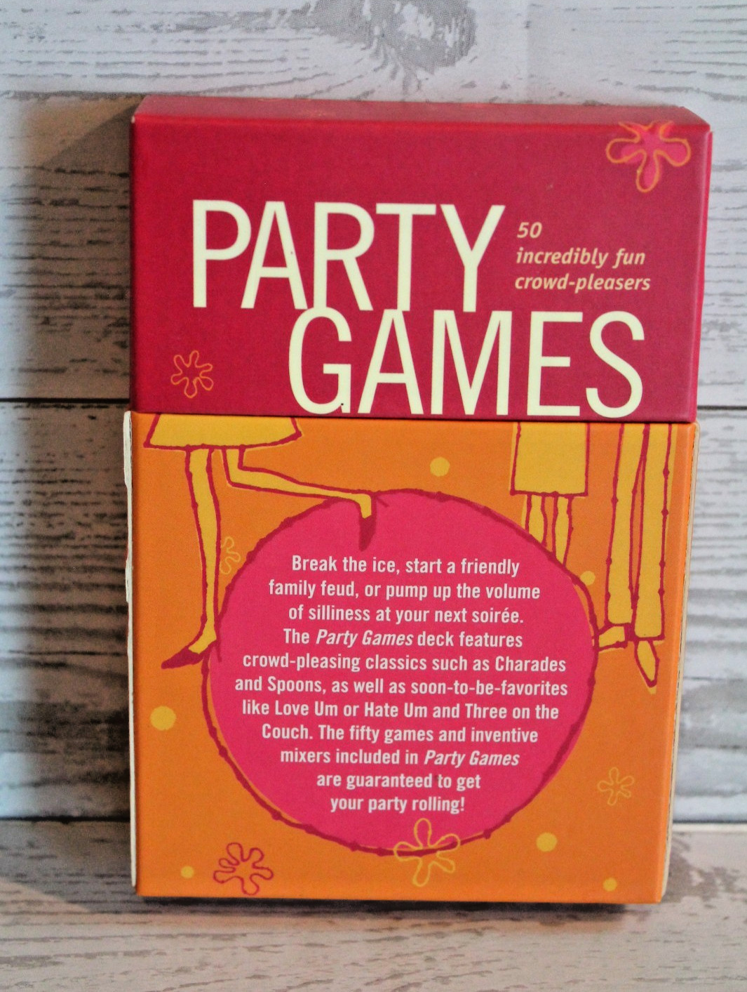 Party Games 50 Incredibly Fun Crowd-Pleasers Game Cards (2002 Compass Labs)
