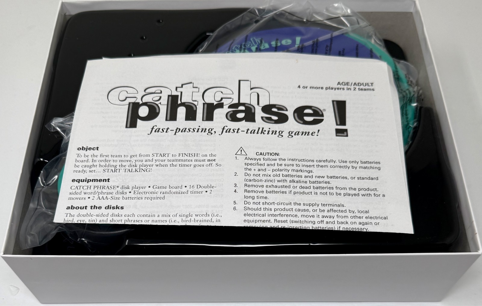 Catch Phrase Adult Party Game – 2007 – Target Exclusive – Sealed Game Pieces