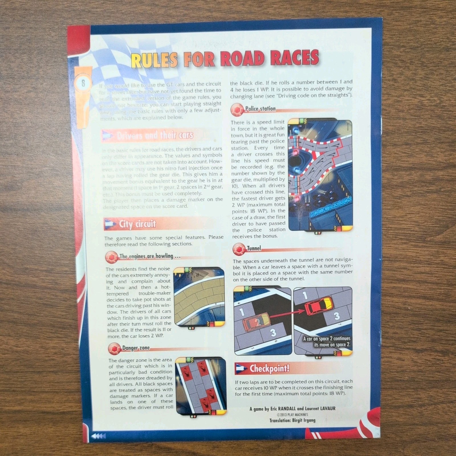 Replacement Instruction Manuals for Formula D Board Game