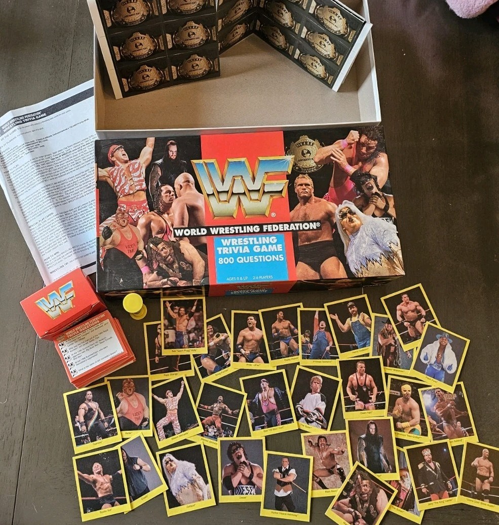 WWF World Wrestling Federation Trivia Game 1997 Complete Set