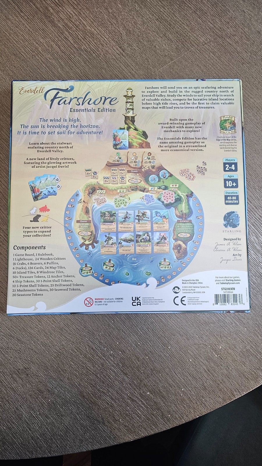 Starling Games Everdell Farshore Essentials Game 2-4 Players 10+ USED