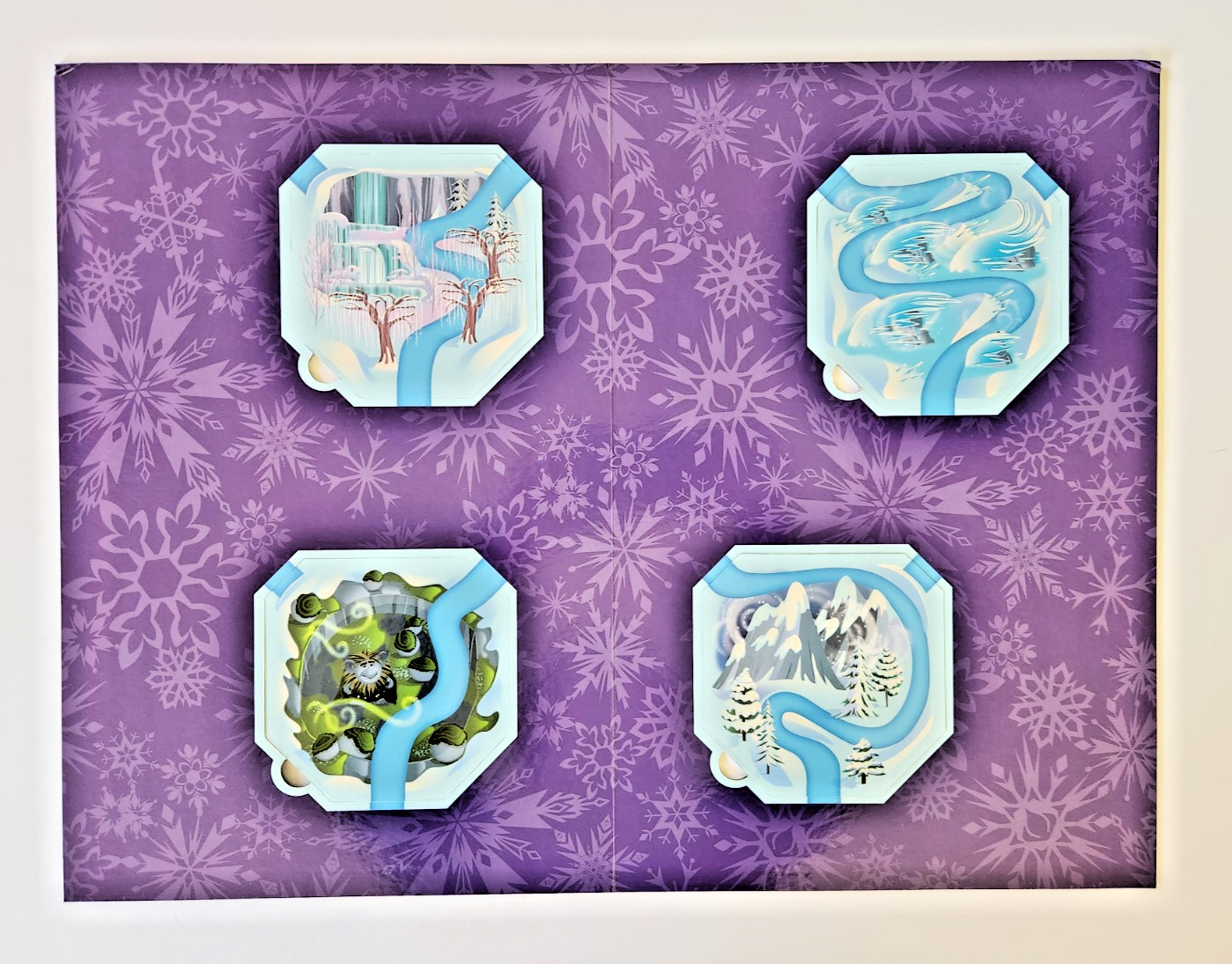 2014 DISNEY Frozen Surprise Slides Board Game Elsa Anna Olaf Kristoff COMPLETE