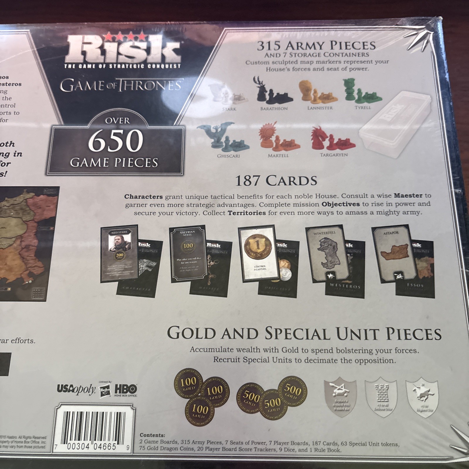 Risk Game of Strategic Conquest Game of Thrones Board Game SEALED BRAND NEW