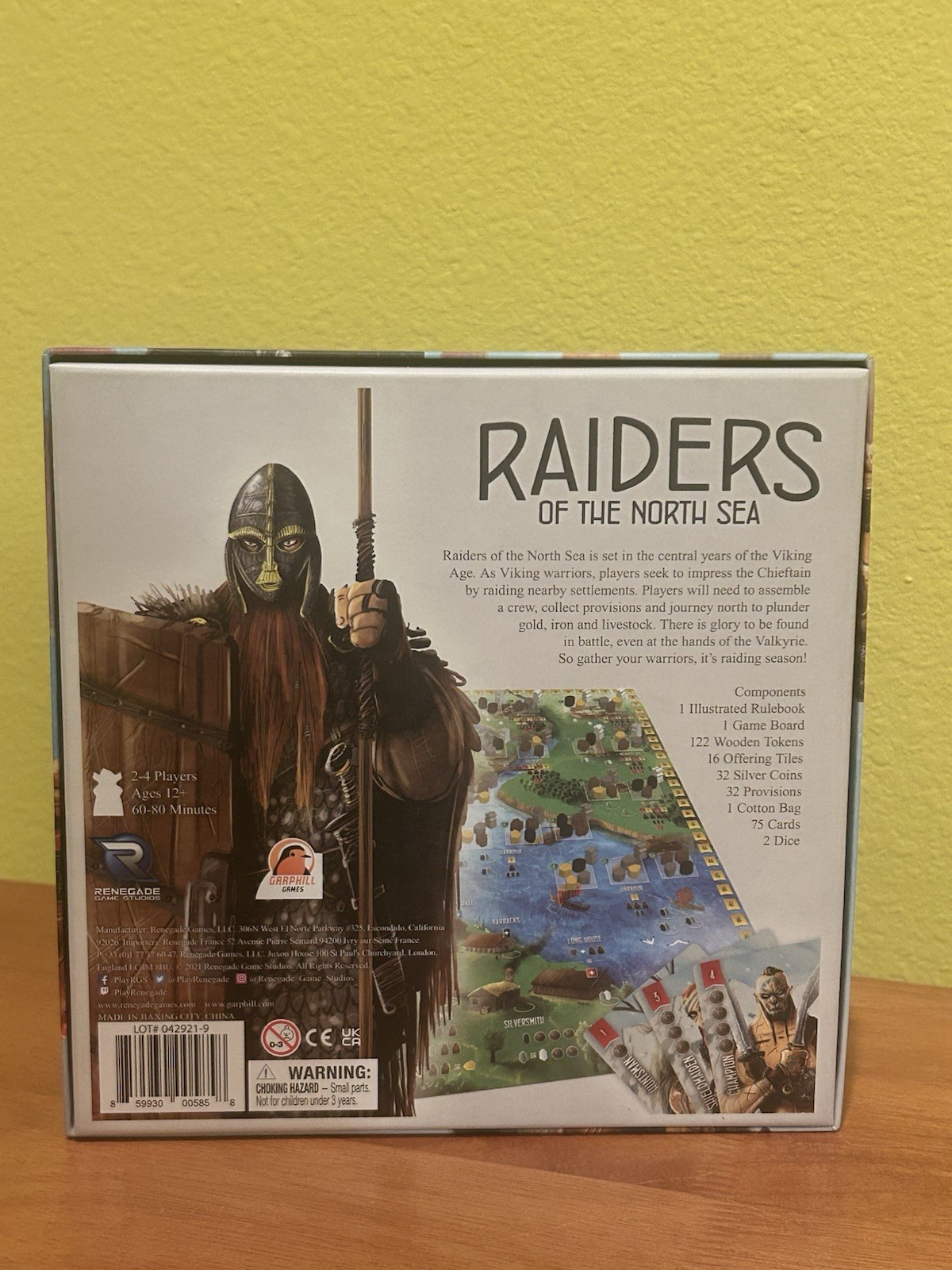 Raiders of the North Sea w/Metal Coins Renegade Viking Worker Placement Complete