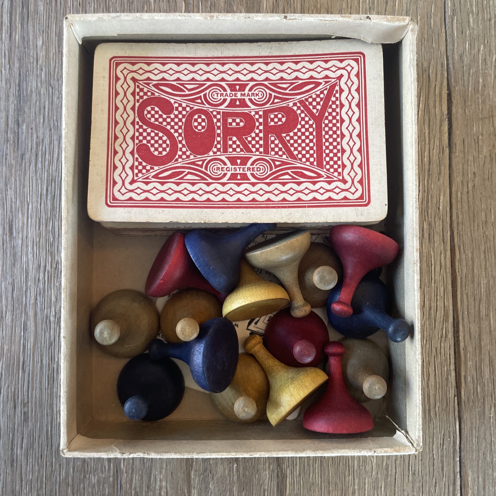 RARE 1930s Fashionable English Game SORRY! Complete Board Game Early Edition