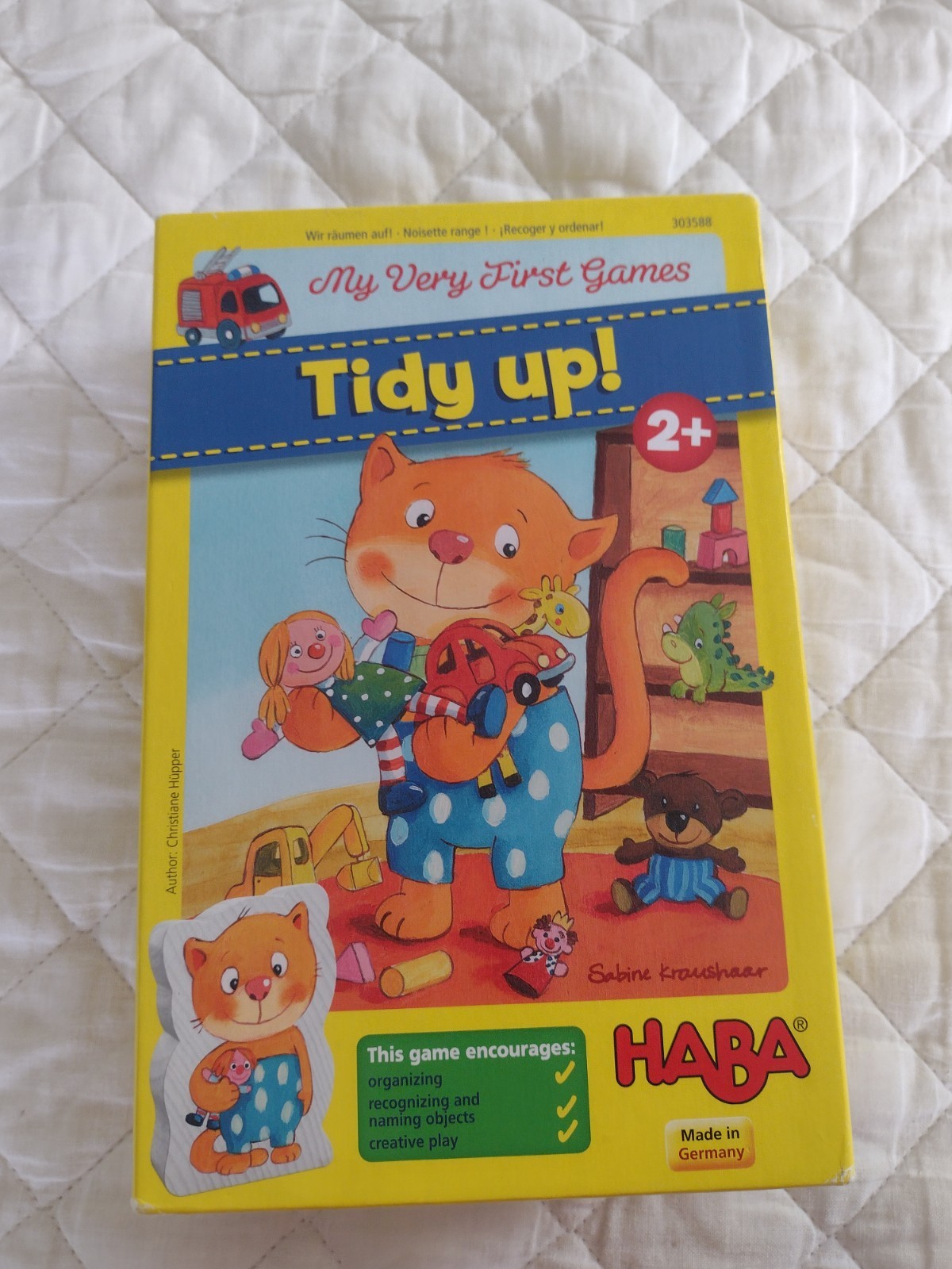 My Very First Tidy Up Board Game By Haba Made In Germany Complete Ages 2+