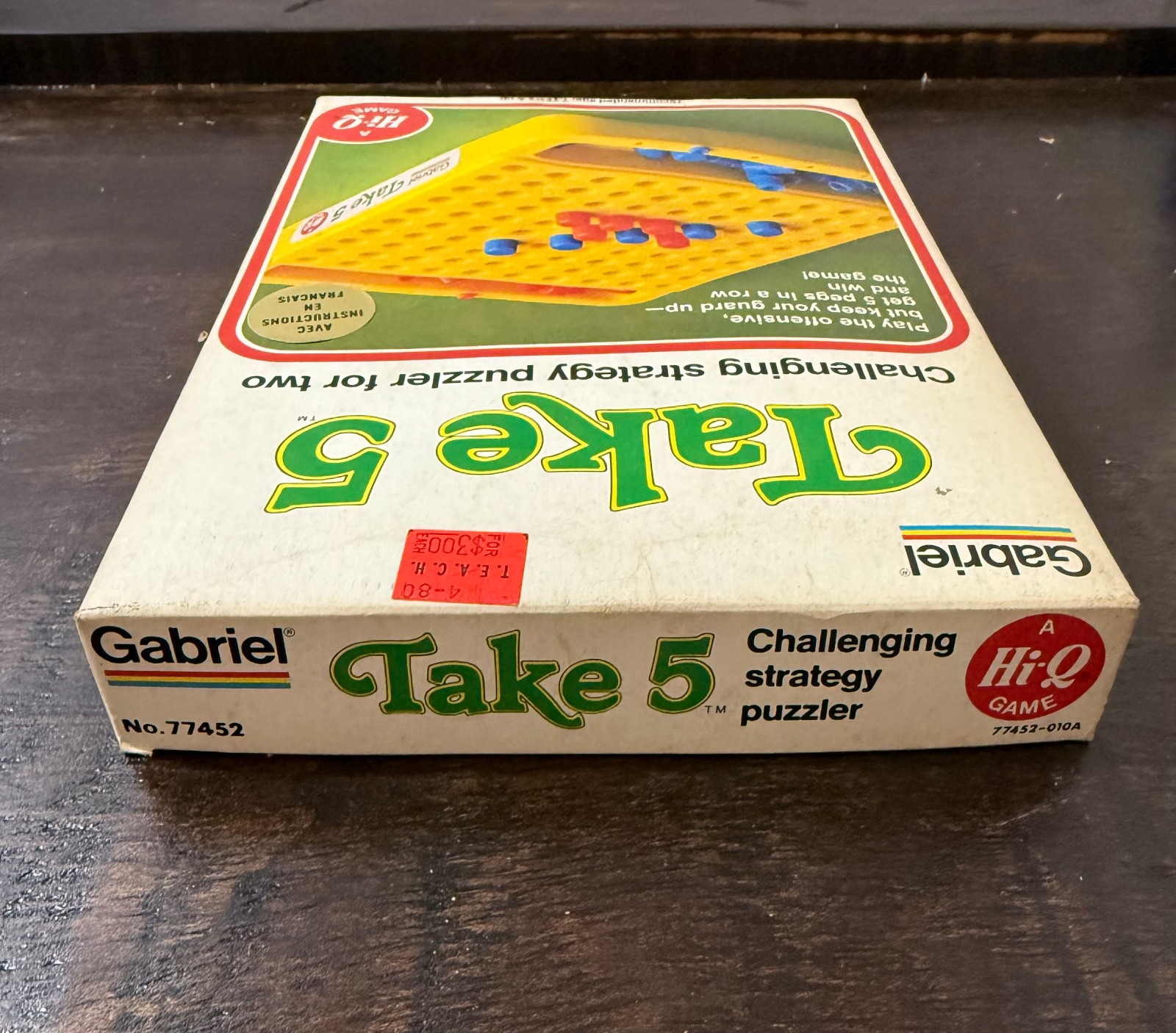 Vintage Take 5 By Gabriel Strategy Board Game 1977