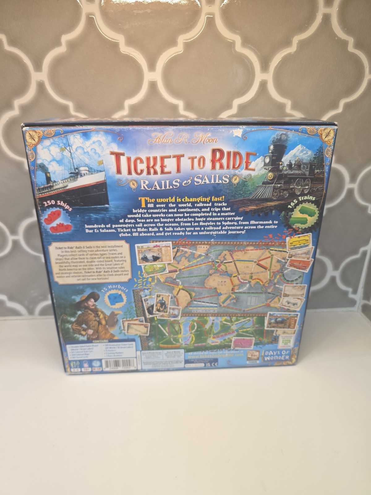 Days of Wonder Ticket To Ride Rails & Sails Board Game Complete
