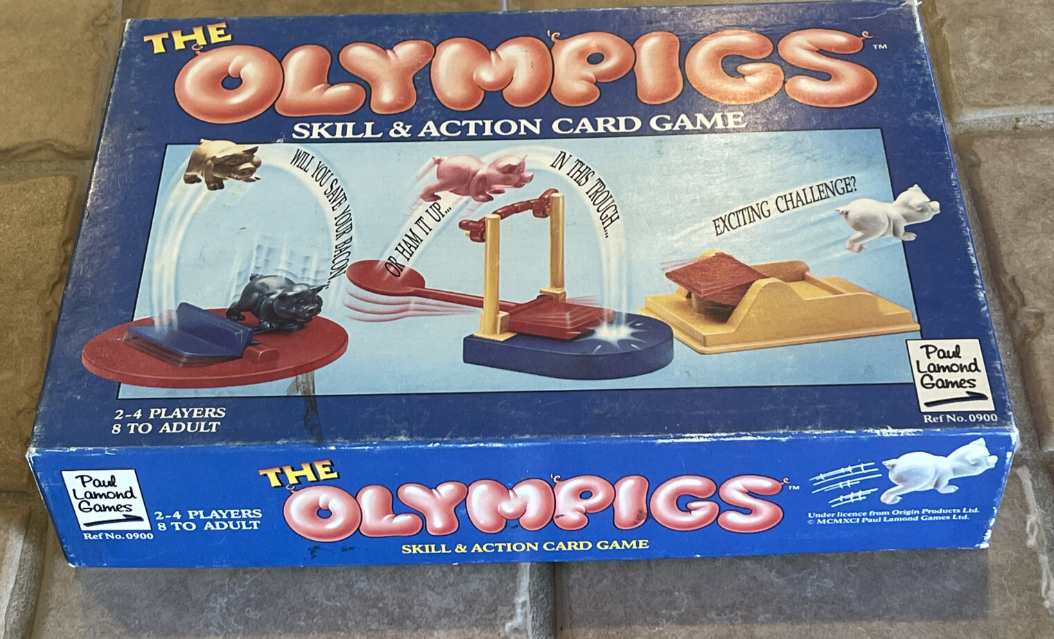 The Olympigs Skill And Action Card Game 1991 Paul Lamond Games Vintage Fun Rare!